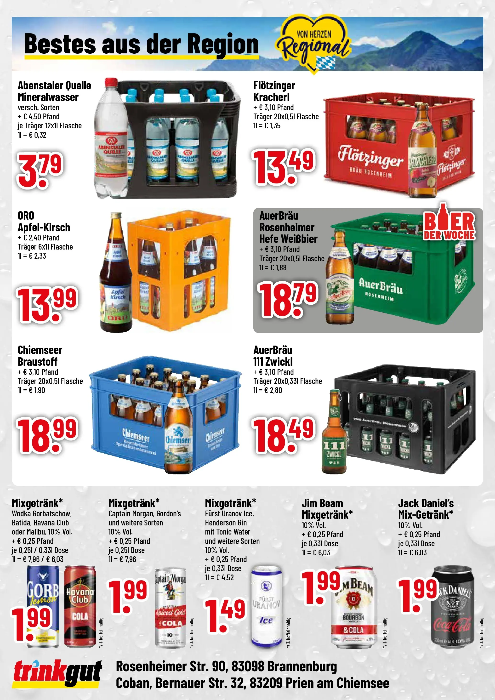 Trinkgut Prospekt Prien Am Chiemsee	 (ab 10.05.2026) » Angebote online | Seite: 4 | Produkte: Weißbier, Äpfel, Jack Daniel's, Wodka