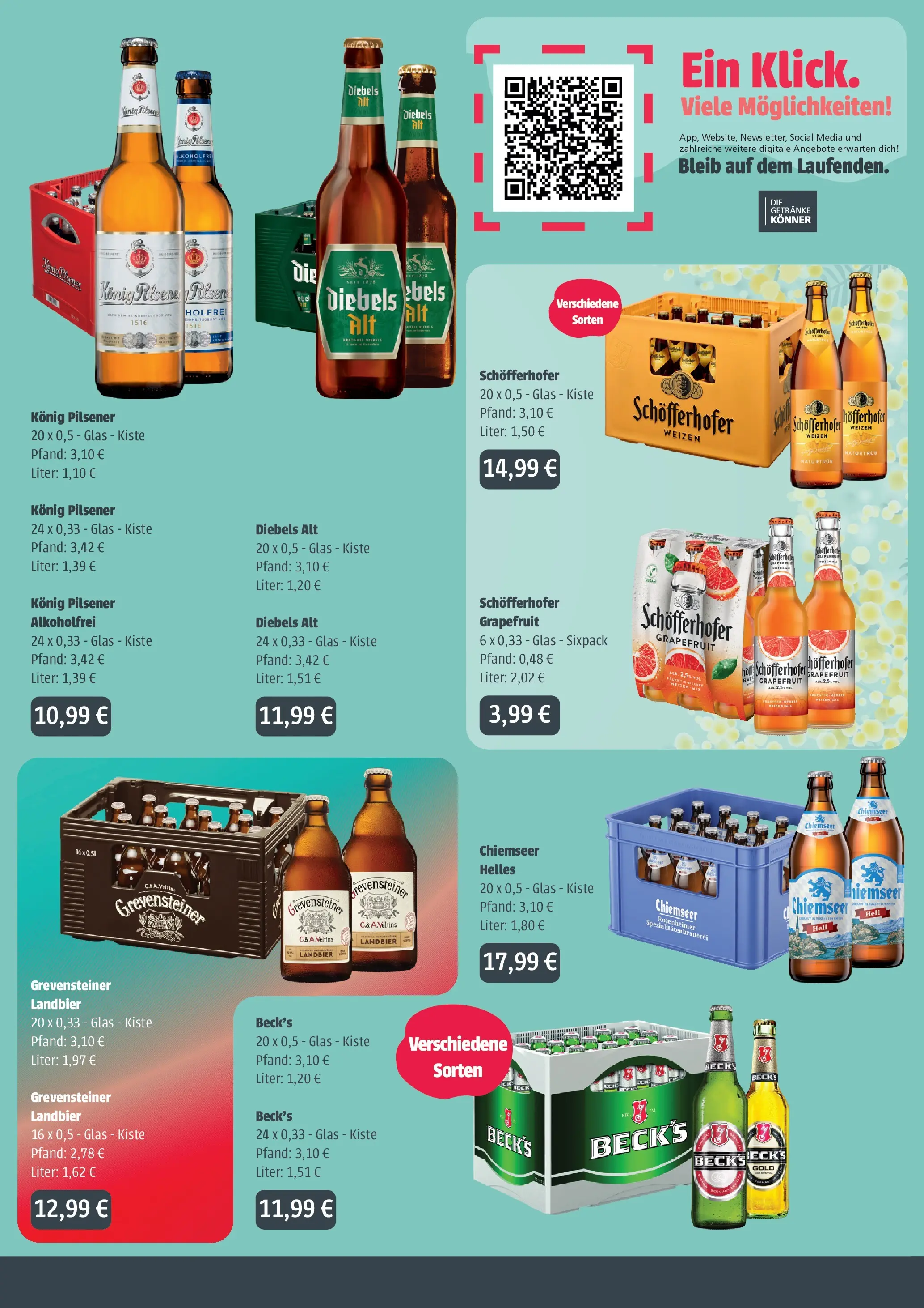 Angebote - Getränke Ellerkamp: Getränkeangebote (ab 10.05.2026) zum Blättern | Seite: 2 | Produkte: Konig pilsener, Grapefruit, Diebels