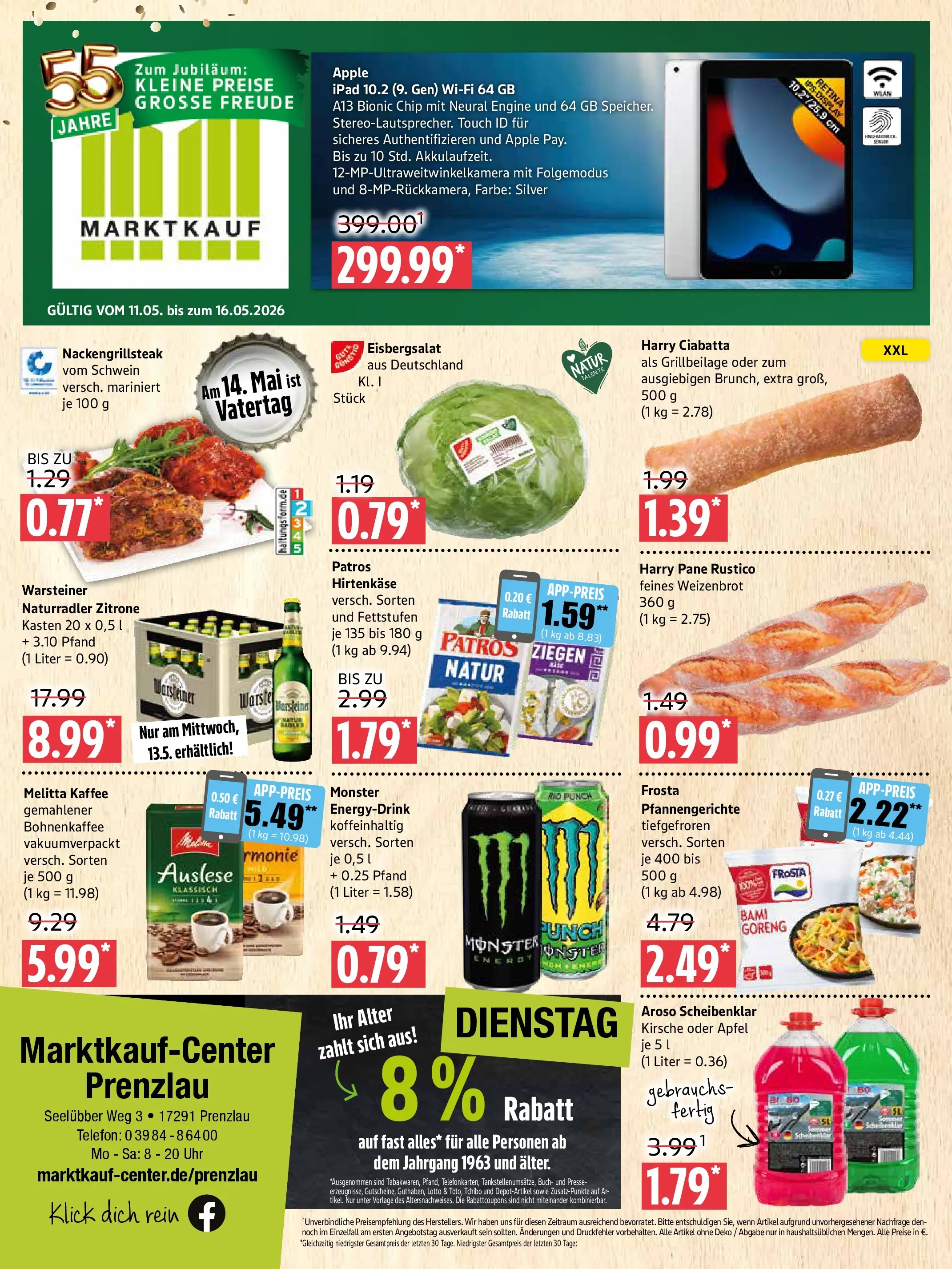 Edeka prospekt Prenzlau	 (ab 10.05.2026) » Angebote Online | Seite: 1 | Produkte: Melitta, Ipad, Apple, Warsteiner