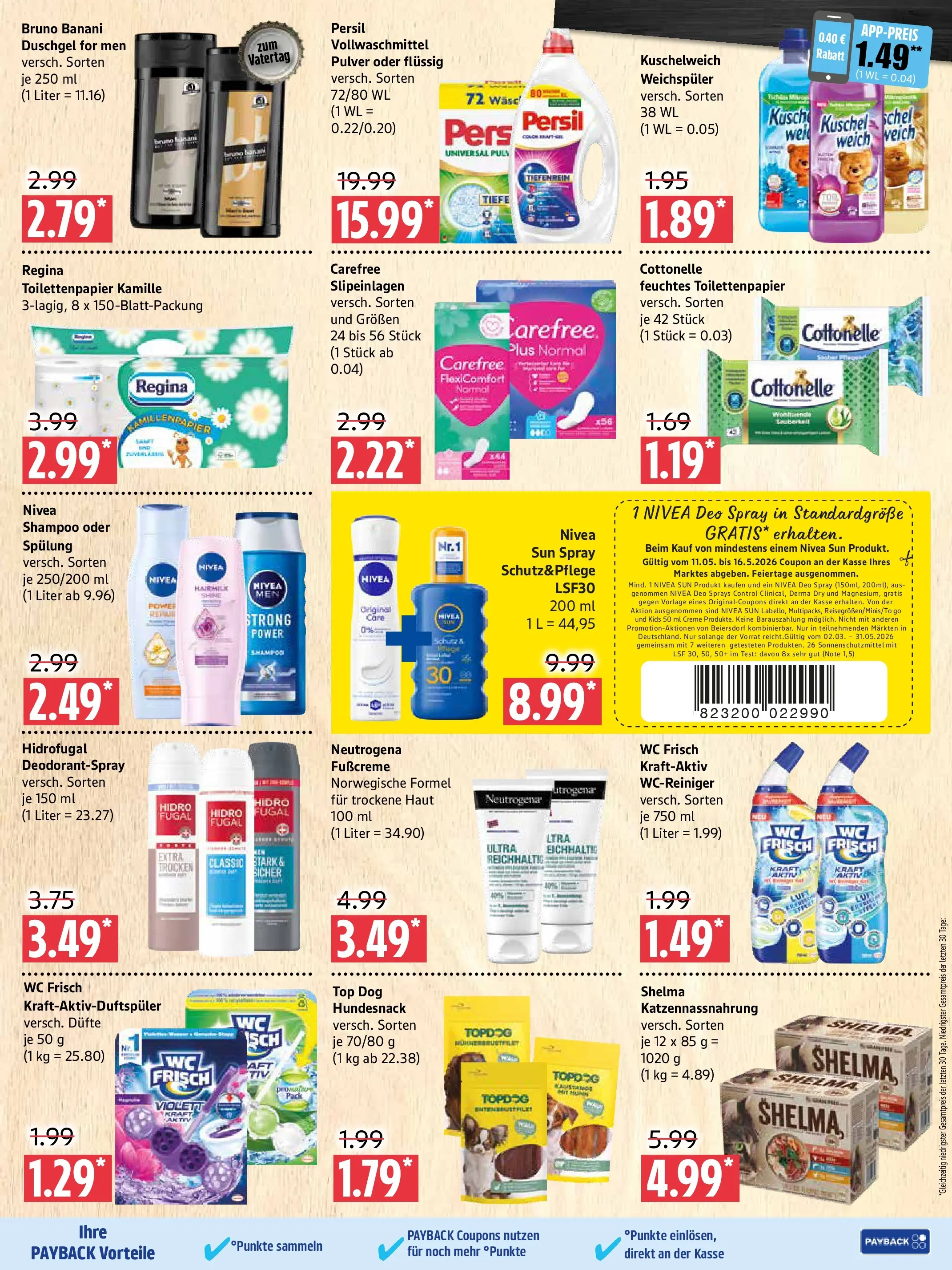 Edeka prospekt Prenzlau	 (ab 10.05.2026) » Angebote Online | Seite: 9 | Produkte: Kuschelweich, Deodorant, Weichspüler, Persil
