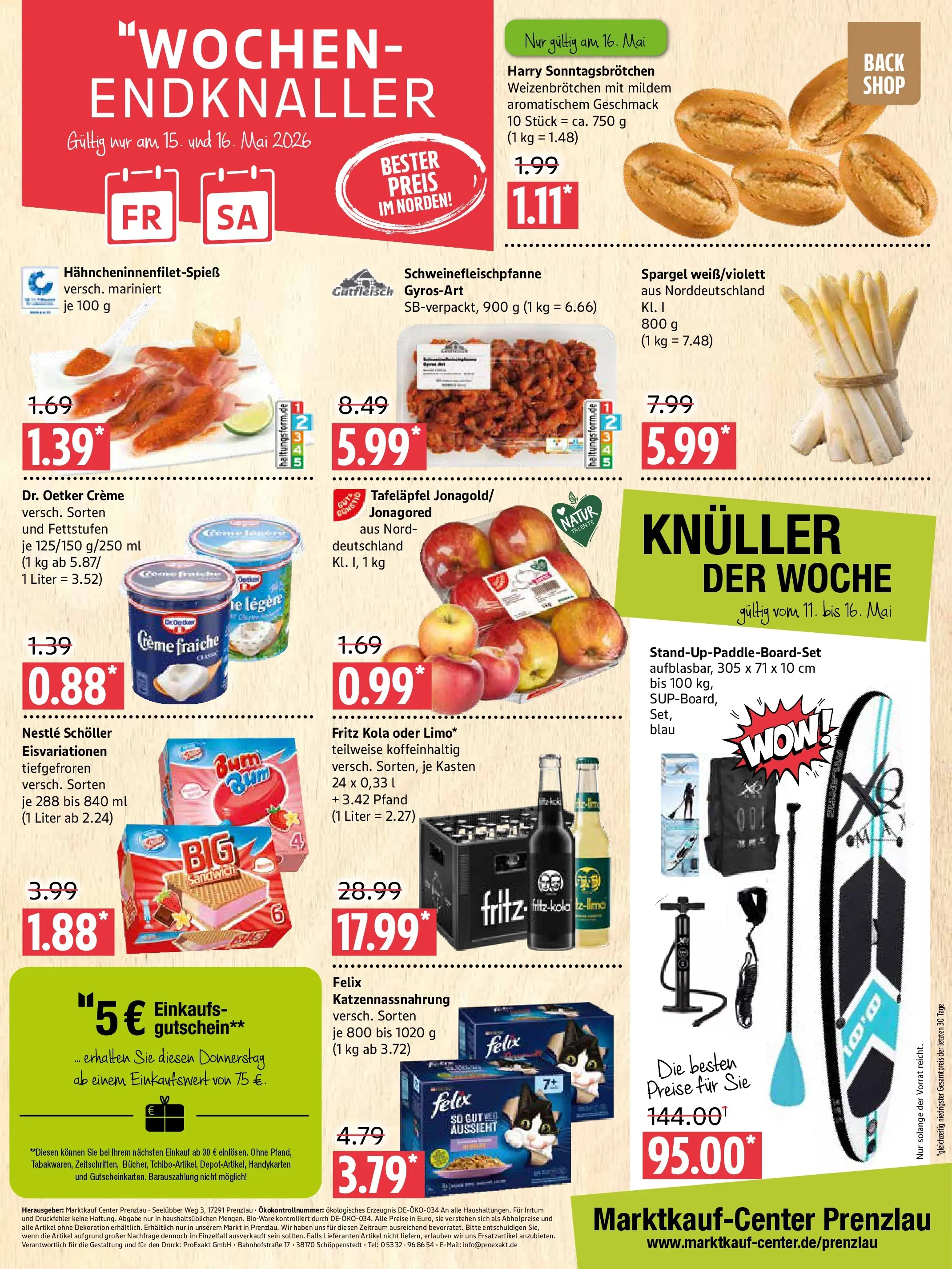 Edeka prospekt Prenzlau	 (ab 10.05.2026) » Angebote Online | Seite: 12 | Produkte: Cola, Fritz kola, Spargel, Creme