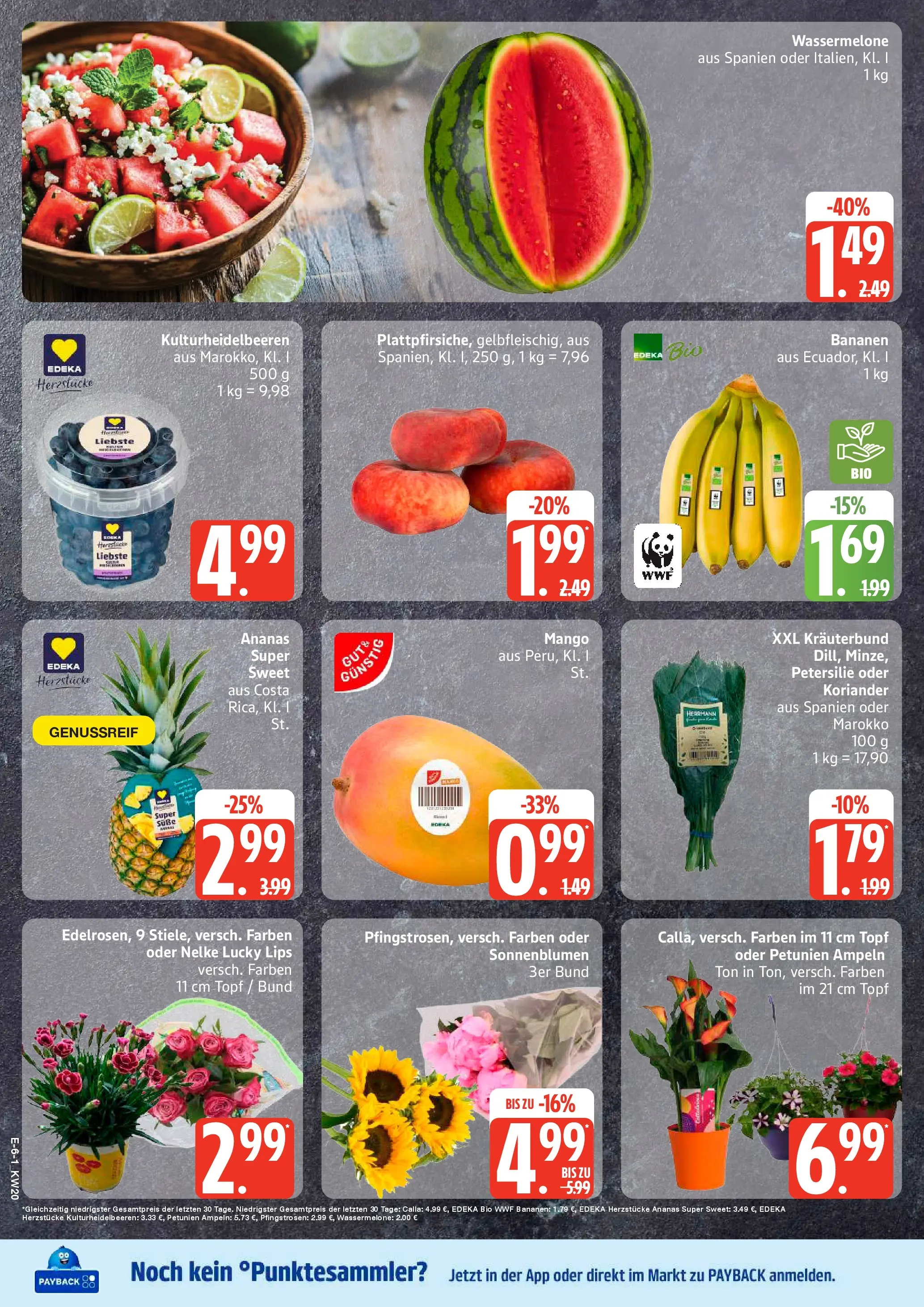 Edeka prospekt Neu Wulmstorf	 (ab 10.05.2026) » Angebote Online | Seite: 8 | Produkte: Bananen, Mango, Wassermelone, Petersilie