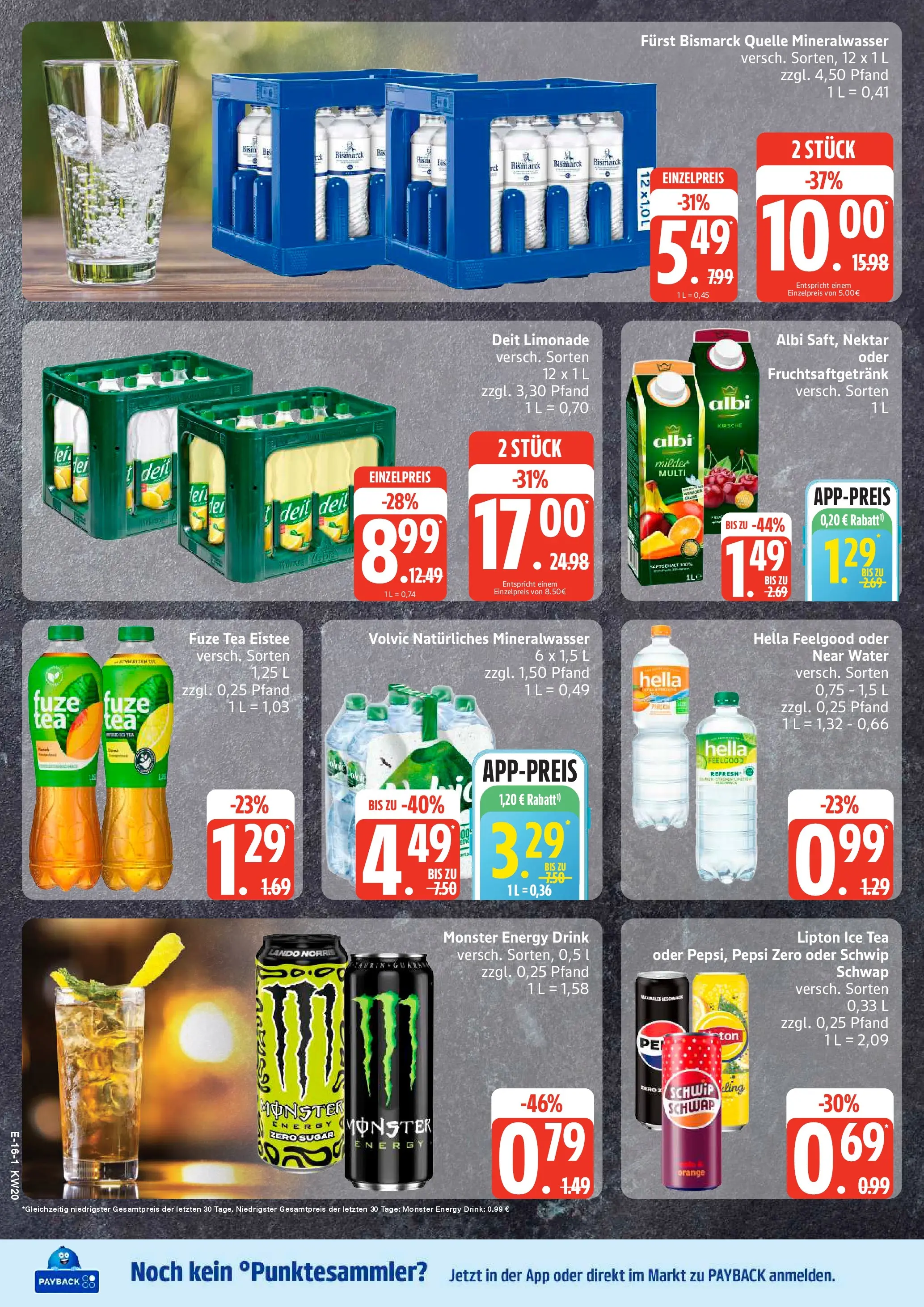 Edeka prospekt Neu Wulmstorf	 (ab 10.05.2026) » Angebote Online | Seite: 21 | Produkte: Mineralwasser, Monster, Hella, Pepsi