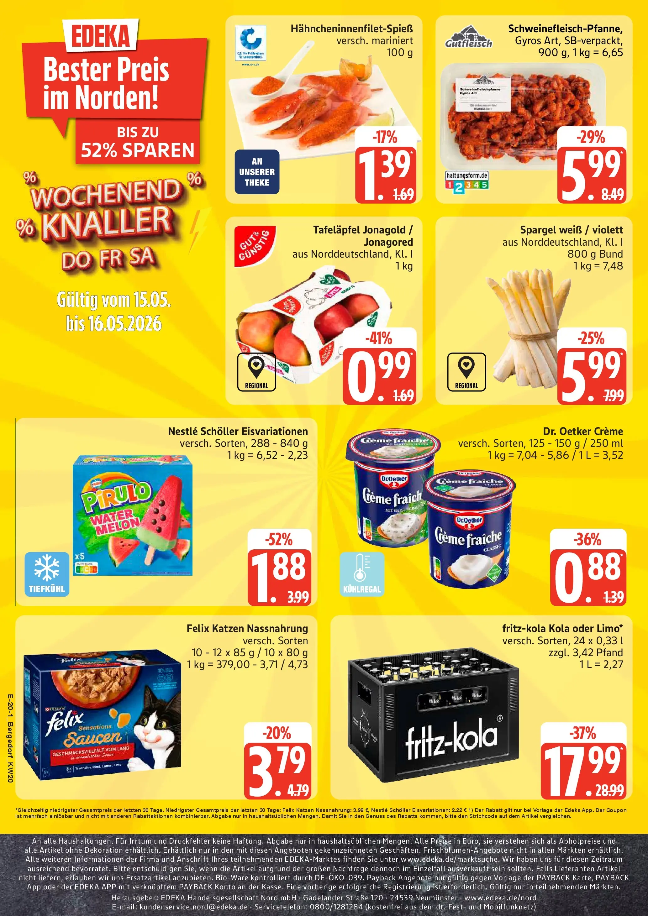 Edeka prospekt Hamburg	 (ab 10.05.2026) » Angebote Online | Seite: 27 | Produkte: Spargel, Creme, Gyros, Ente