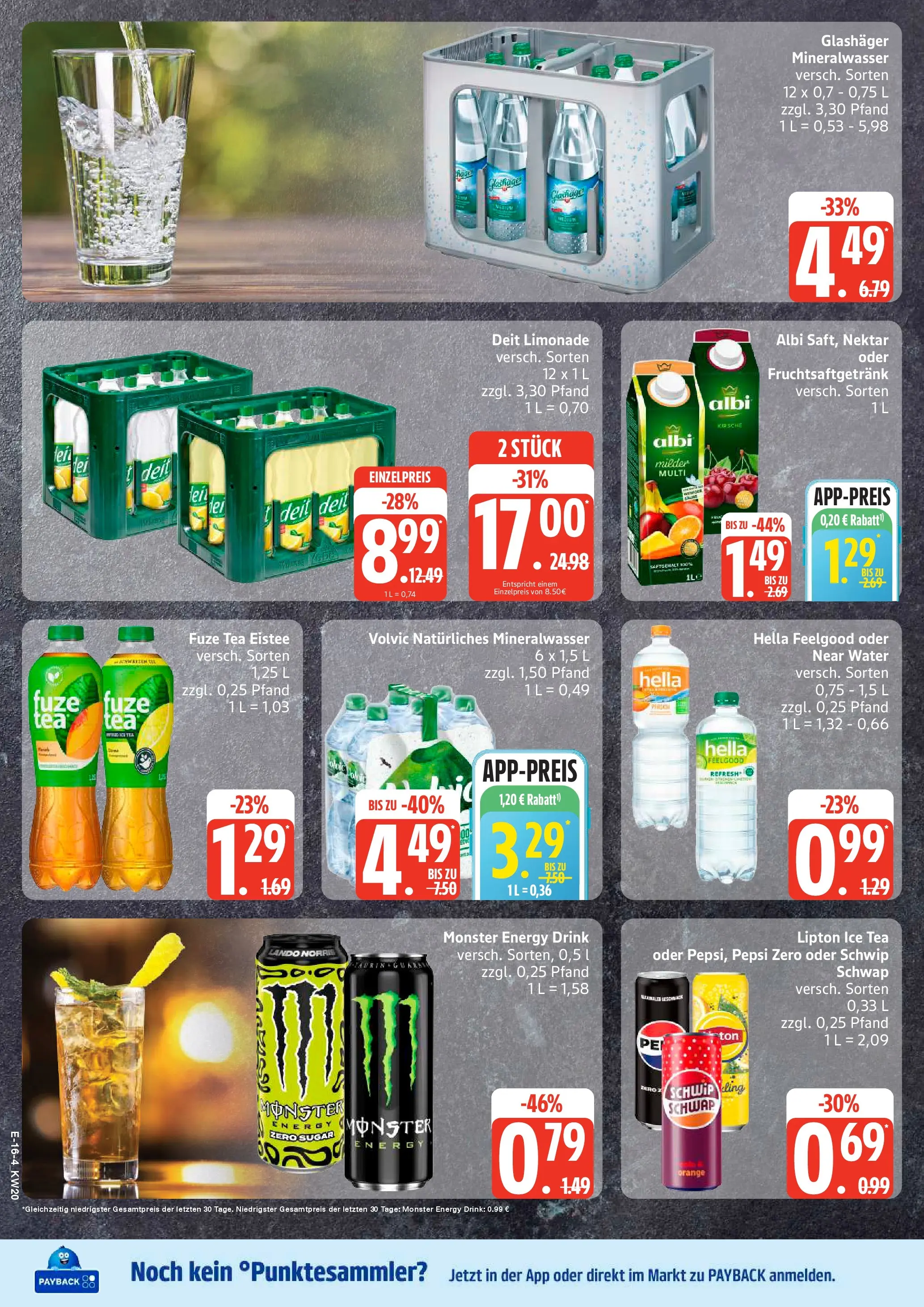 Edeka prospekt Rostock	 (ab 10.05.2026) » Angebote Online | Seite: 21 | Produkte: Fuze tea, Energy, Mineralwasser, Hella