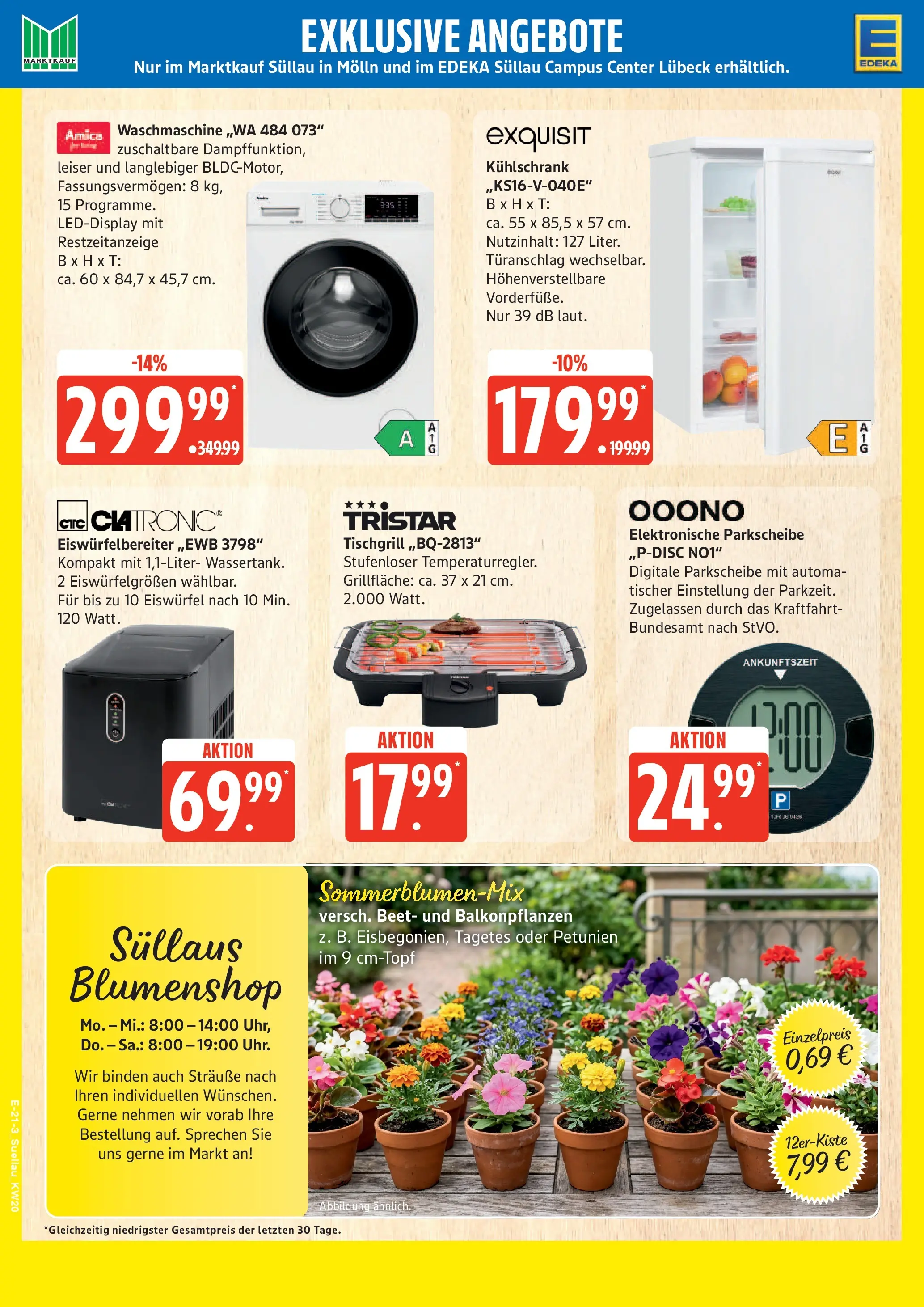 Edeka prospekt Ratzeburg	 (ab 10.05.2026) » Angebote Online | Seite: 21 | Produkte: Grill, Kühlschrank, Waschmaschine