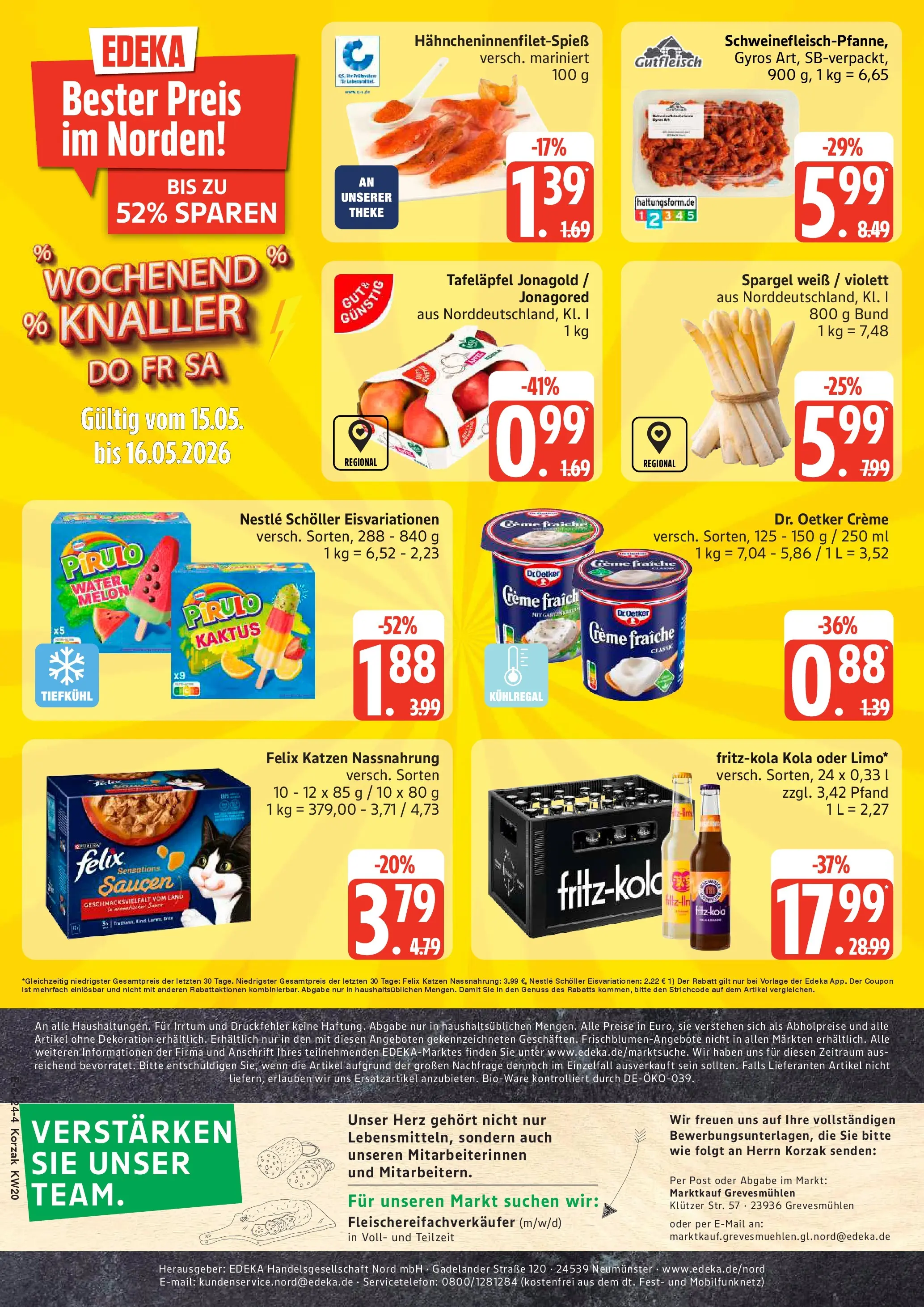Edeka prospekt Grevesmühlen	 (ab 10.05.2026) » Angebote Online | Seite: 24 | Produkte: Theke, Spargel, Creme, Gyros