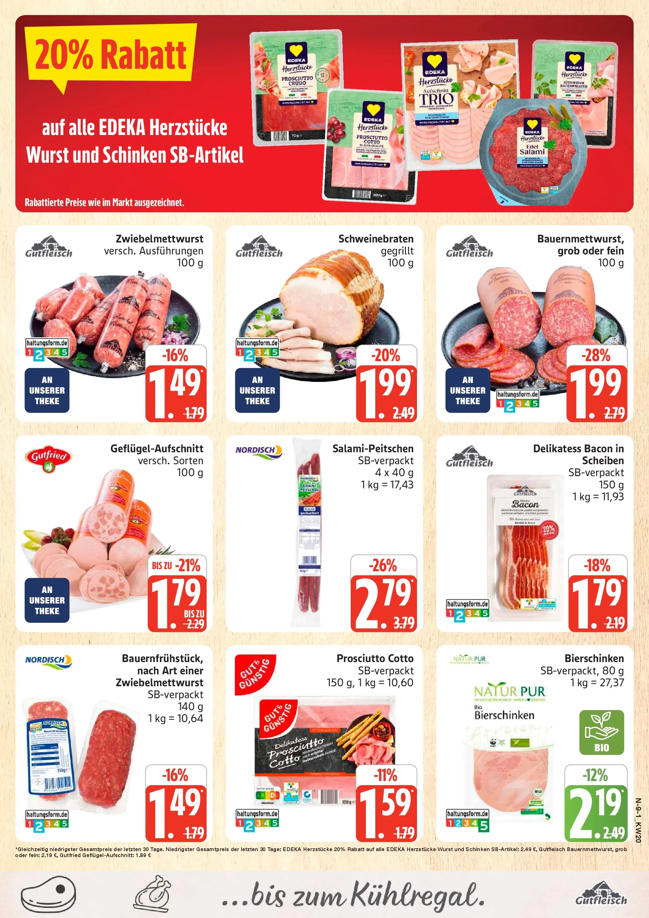 Edeka prospekt Rostock	 (ab 10.05.2026) » Angebote Online | Seite: 9 | Produkte: Theke, Wurst, Salami, Schinken