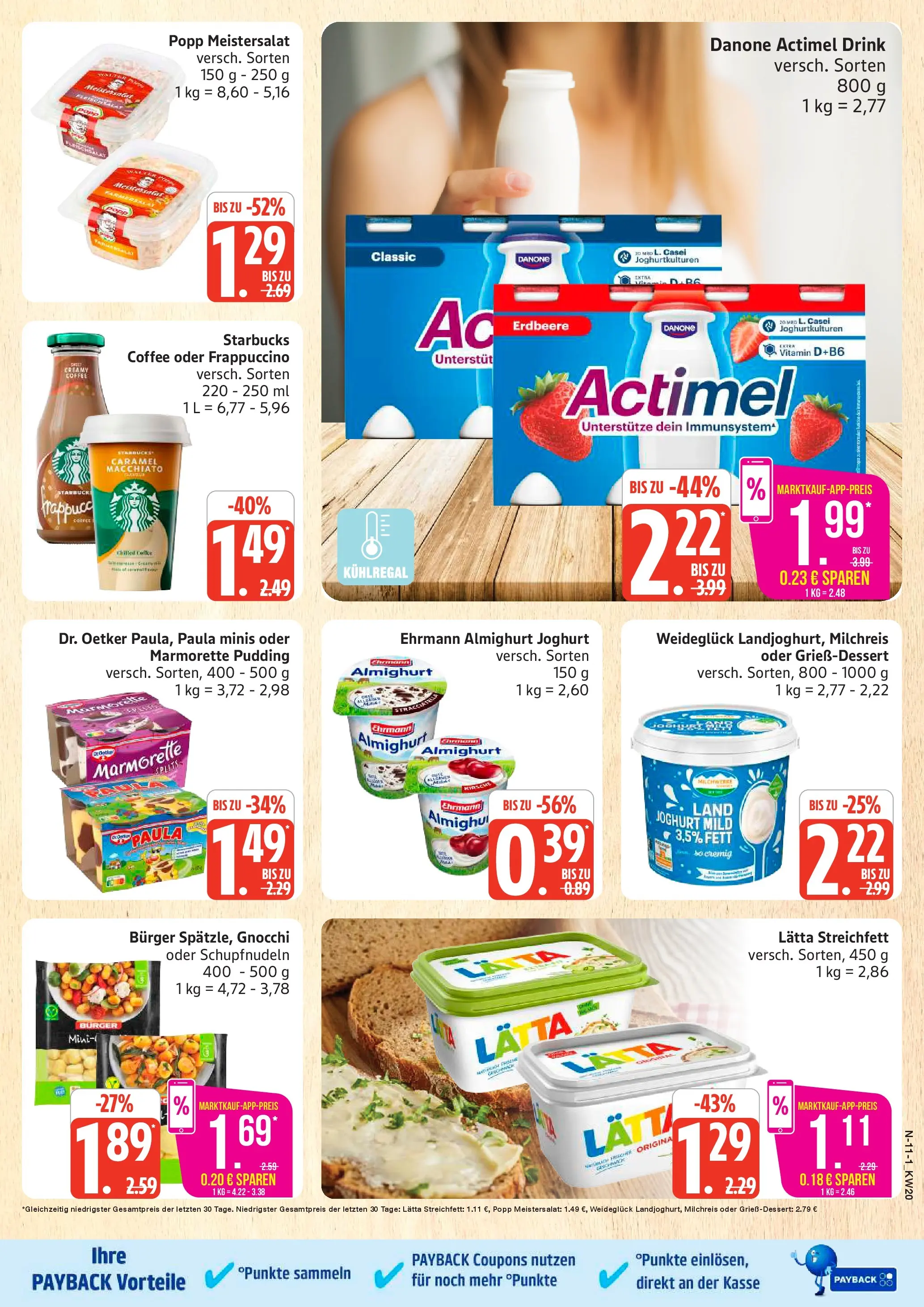 Edeka prospekt Cuxhaven	 (ab 10.05.2026) » Angebote Online | Seite: 11 | Produkte: Joghurt, Starbucks, Pudding, Lätta