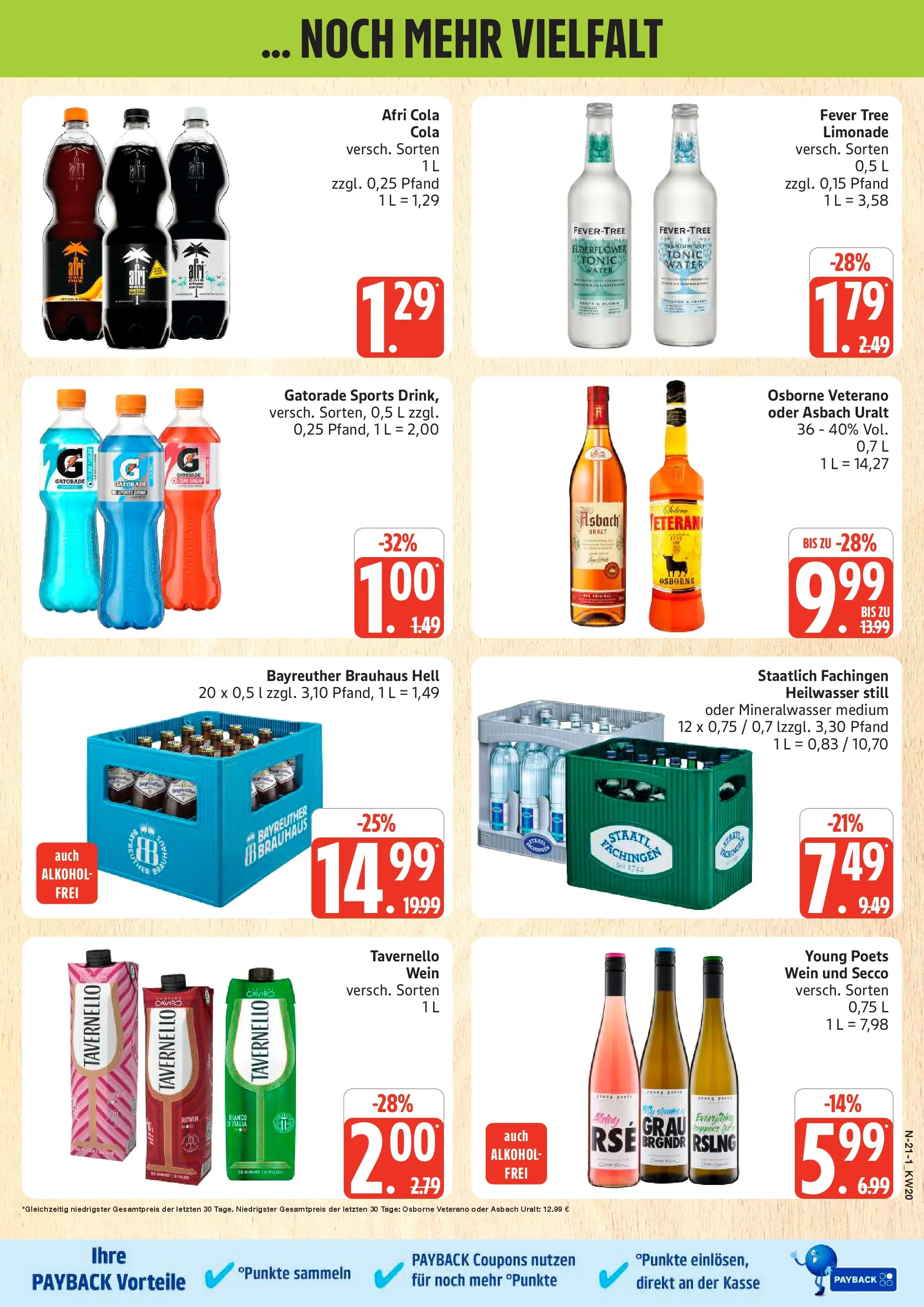 Edeka prospekt Rostock	 (ab 10.05.2026) » Angebote Online | Seite: 21 | Produkte: Osborne, Cola, Rotwein, Mineralwasser