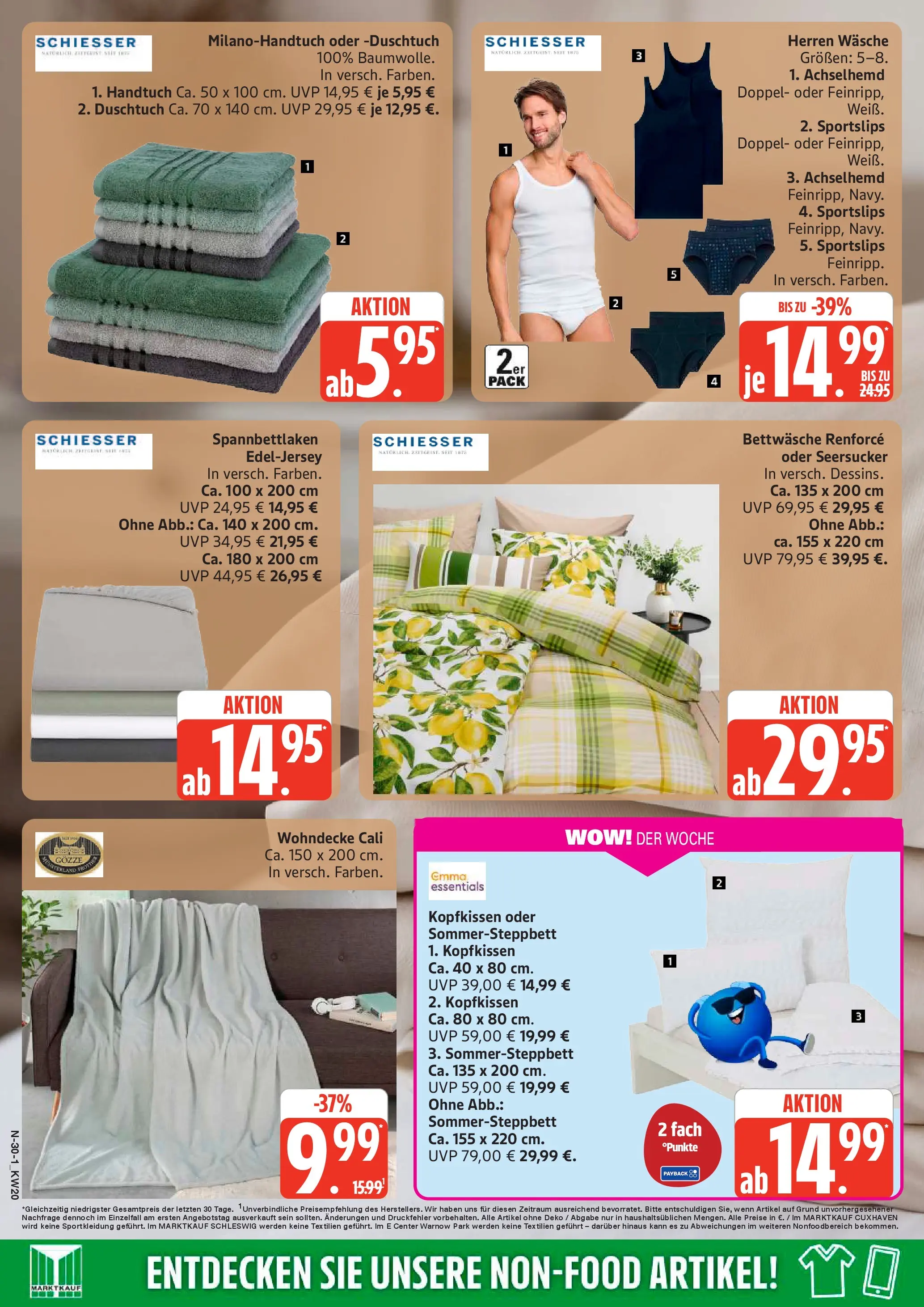 Edeka prospekt Rostock	 (ab 10.05.2026) » Angebote Online | Seite: 30 | Produkte: Bettwäsche, Kopfkissen