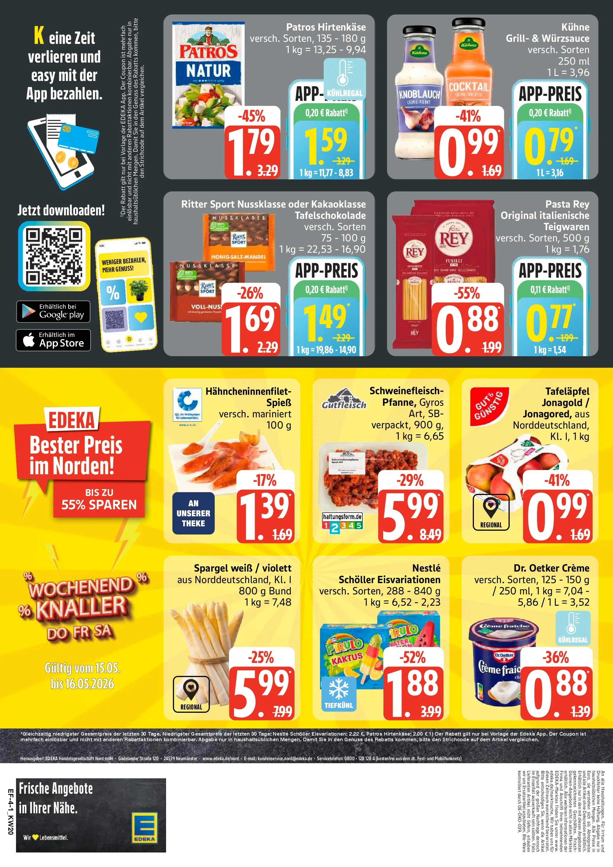 Edeka prospekt Hamburg	 (ab 10.05.2026) » Angebote Online | Seite: 4 | Produkte: Grill, Spargel, Creme, Gyros