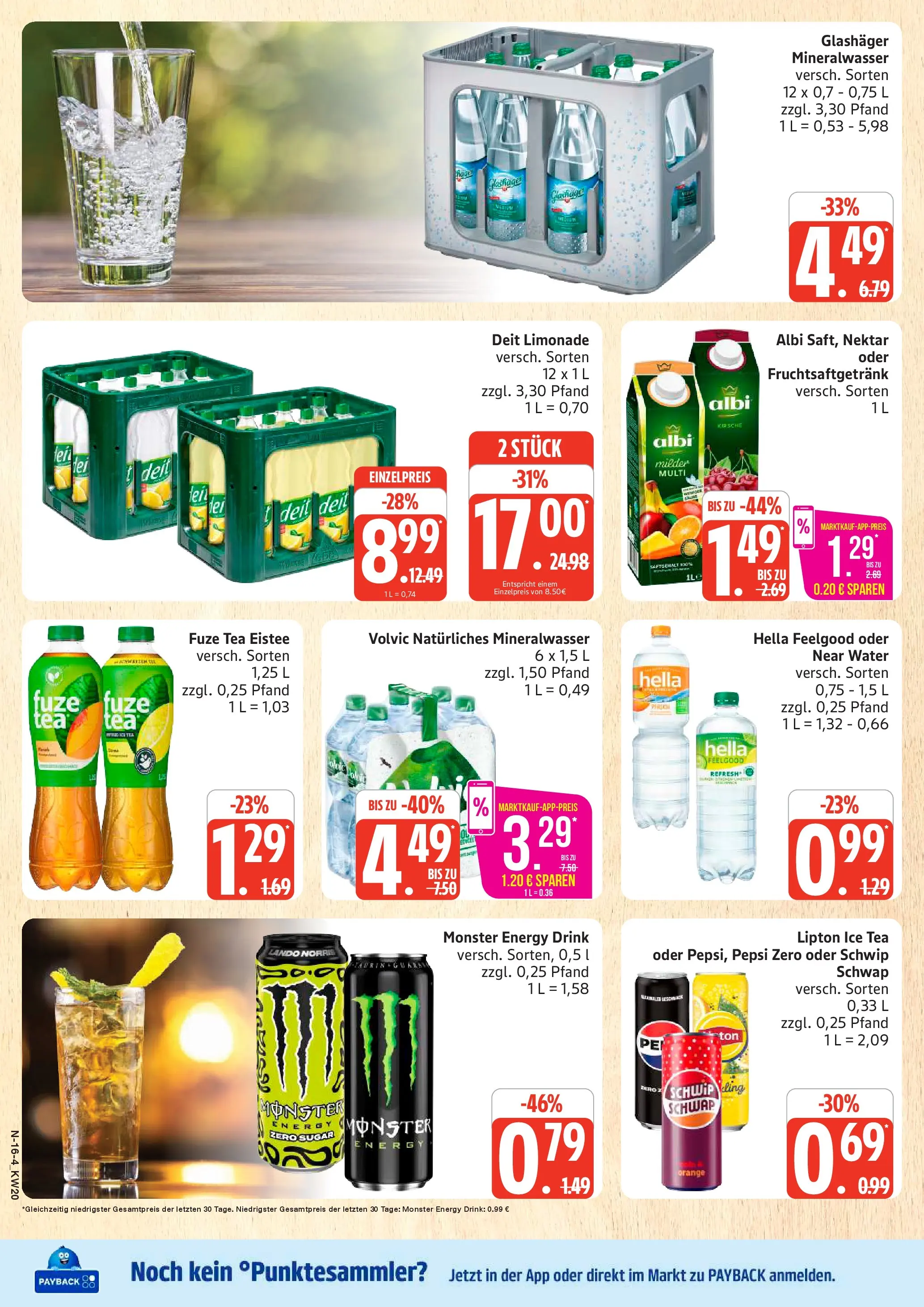 Edeka prospekt Neuenkirchen	 (ab 10.05.2026) » Angebote Online | Seite: 16 | Produkte: Energy, Schwip schwap, Monster, Pepsi