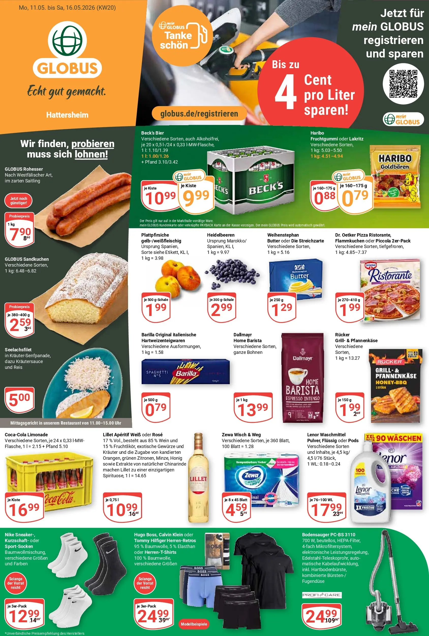 Globus Prospekt Hattersheim	 (ab 10.05.2026) » Angebote online | Seite: 1 | Produkte: Lenor, Grill, Reis, Hugo