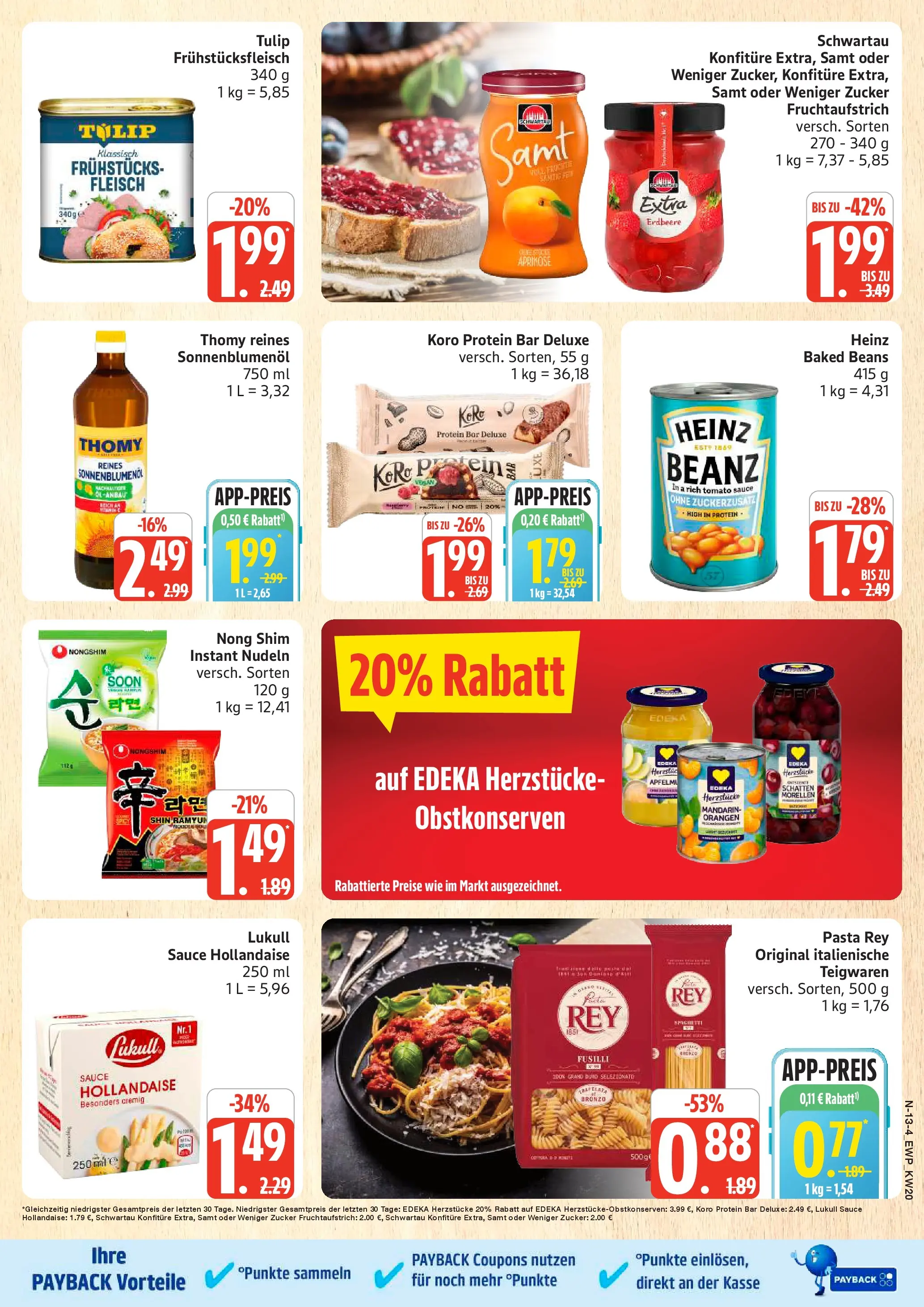 Edeka prospekt Rostock	 (ab 10.05.2026) » Angebote Online | Seite: 13 | Produkte: Sonnenblumenol, Zucker, Pasta, Fleisch