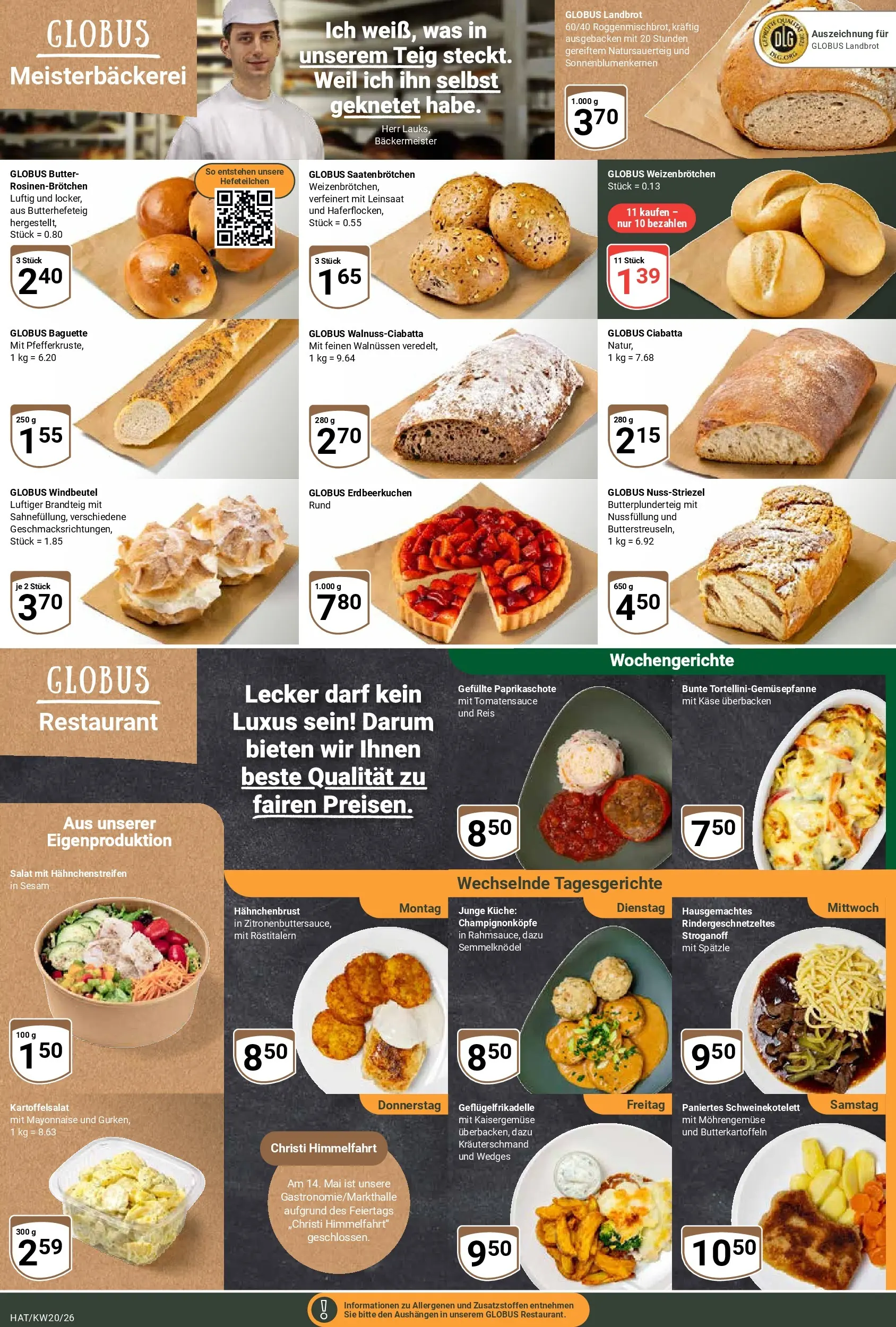 Globus Prospekt Hattersheim	 (ab 10.05.2026) » Angebote online | Seite: 9 | Produkte: Käse, Baguette, Mayonnaise, Salat