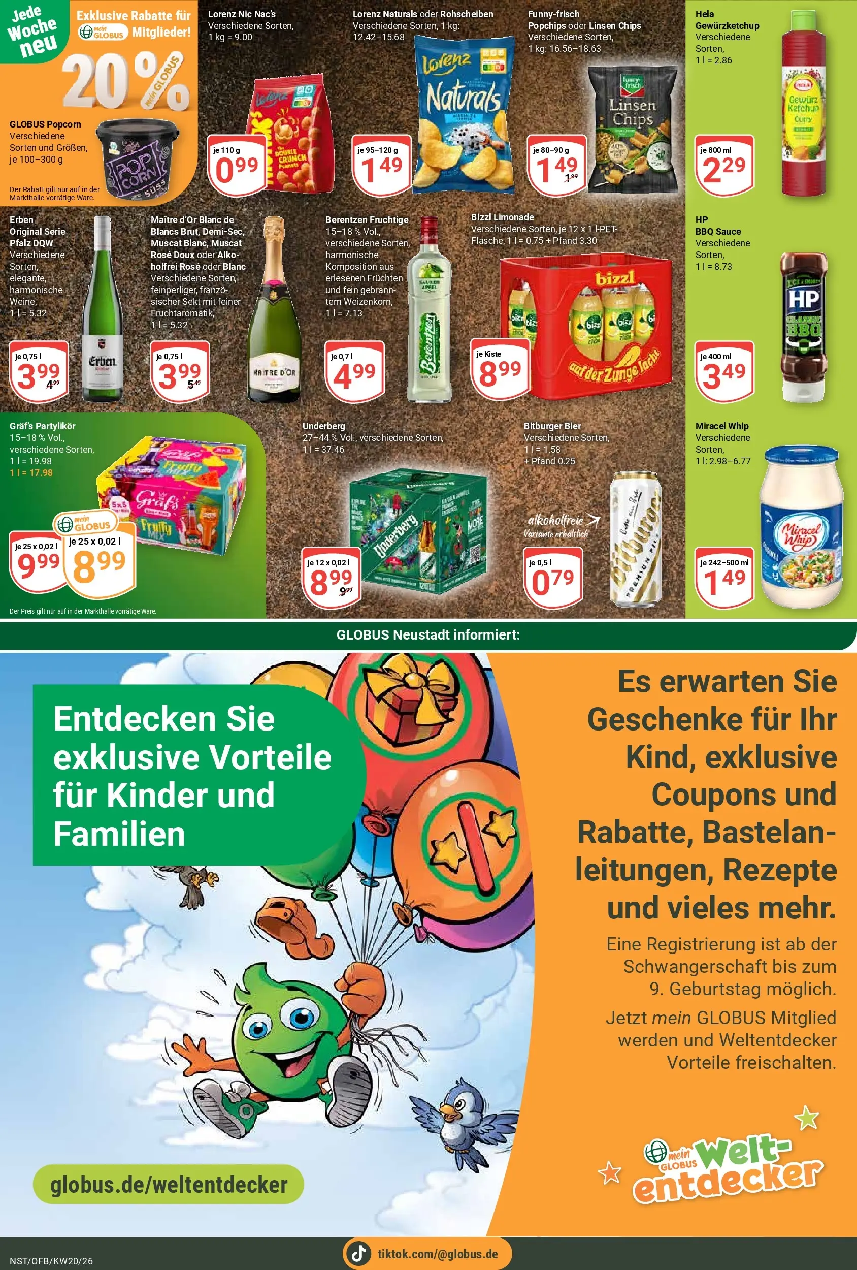 Globus Prospekt Neustadt	 (ab 10.05.2026) » Angebote online | Seite: 7 | Produkte: Bitburger, Limonade, Ketchup, Berentzen