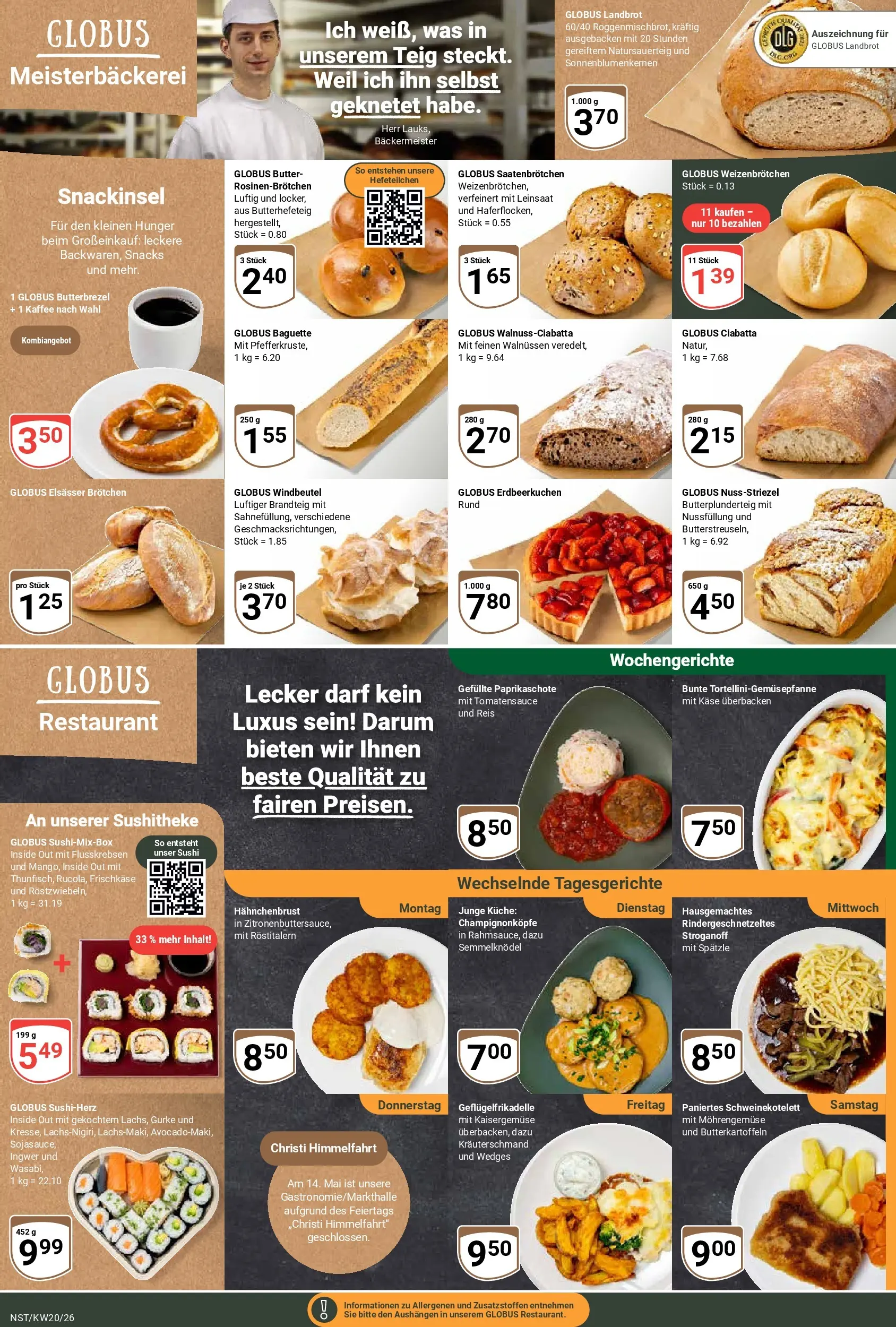 Globus Prospekt Neustadt	 (ab 10.05.2026) » Angebote online | Seite: 9 | Produkte: Butter, Küche, Reis, Frischkase