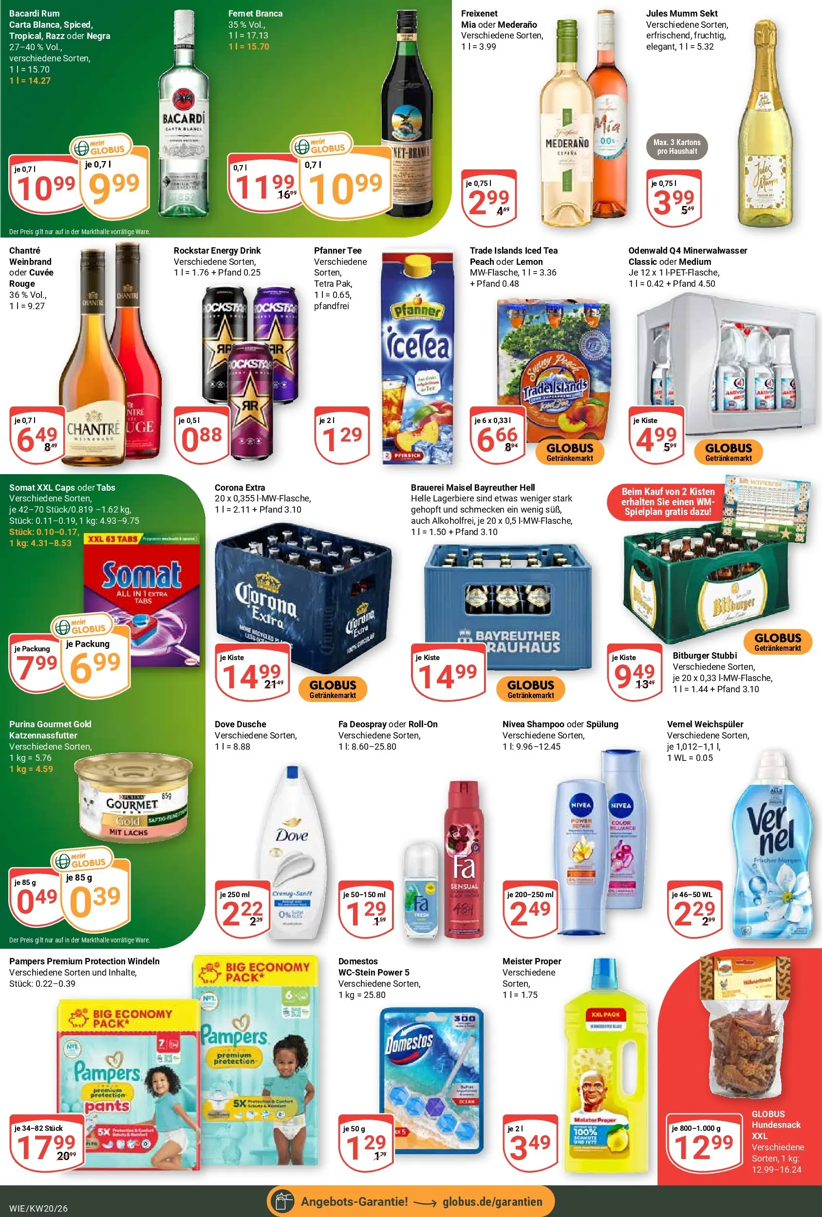 Globus Prospekt Waghäusel	 (ab 10.05.2026) » Angebote online | Seite: 3 | Produkte: Rockstar energy, Weichspüler, Deospray, Tee