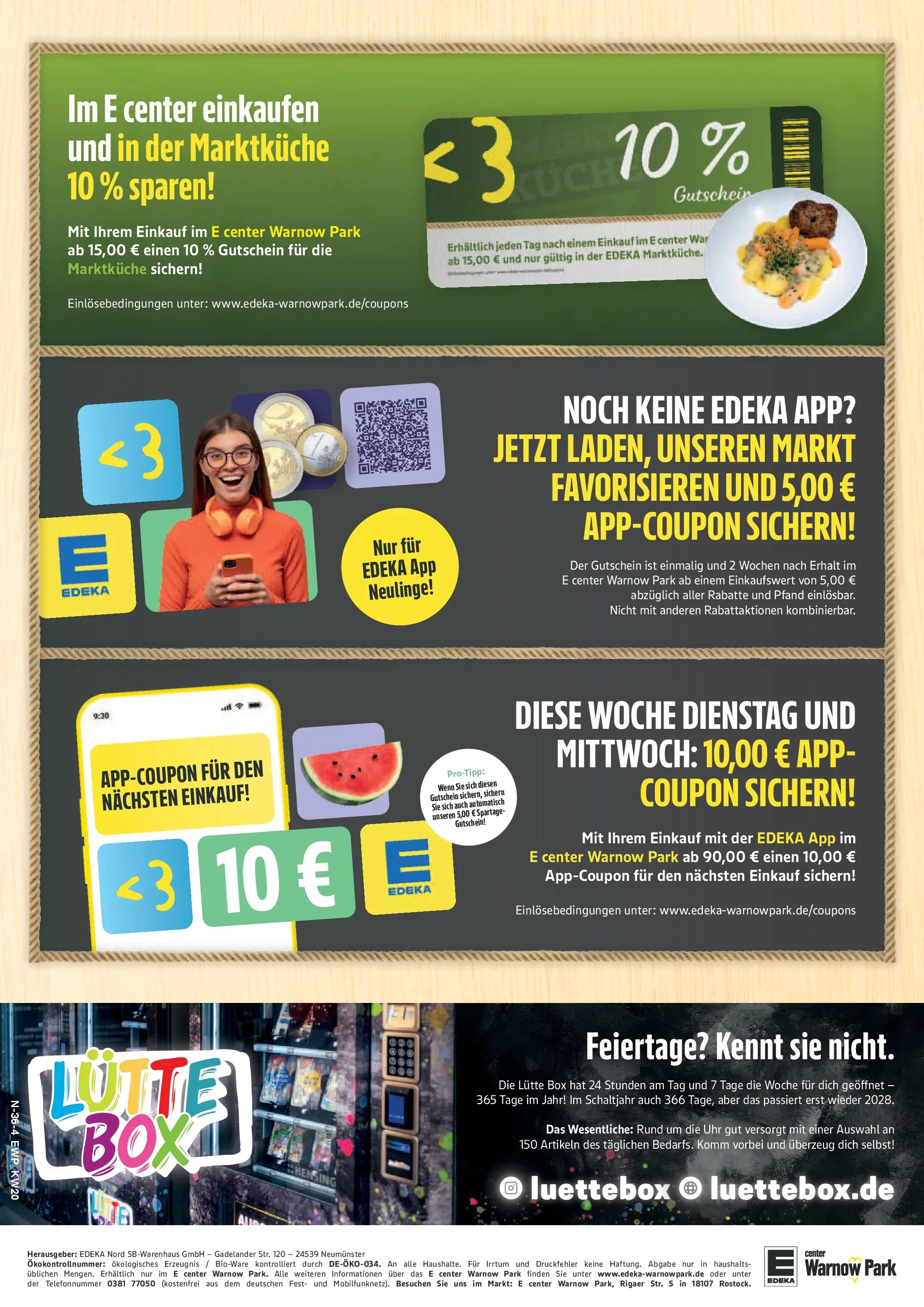 Edeka prospekt Rostock	 (ab 10.05.2026) » Angebote Online | Seite: 36 | Produkte: Box, Uhr