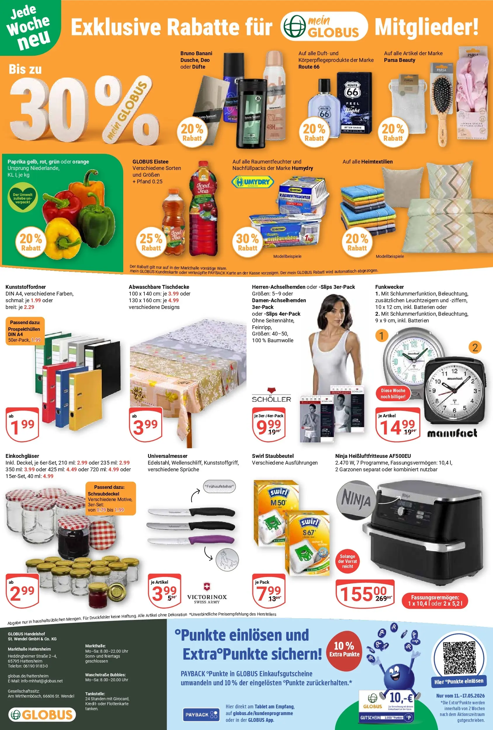 Globus Prospekt Hattersheim	 (ab 10.05.2026) » Angebote online | Seite: 25 | Produkte: Duft, Paprika, Heißluftfritteuse, Tablet