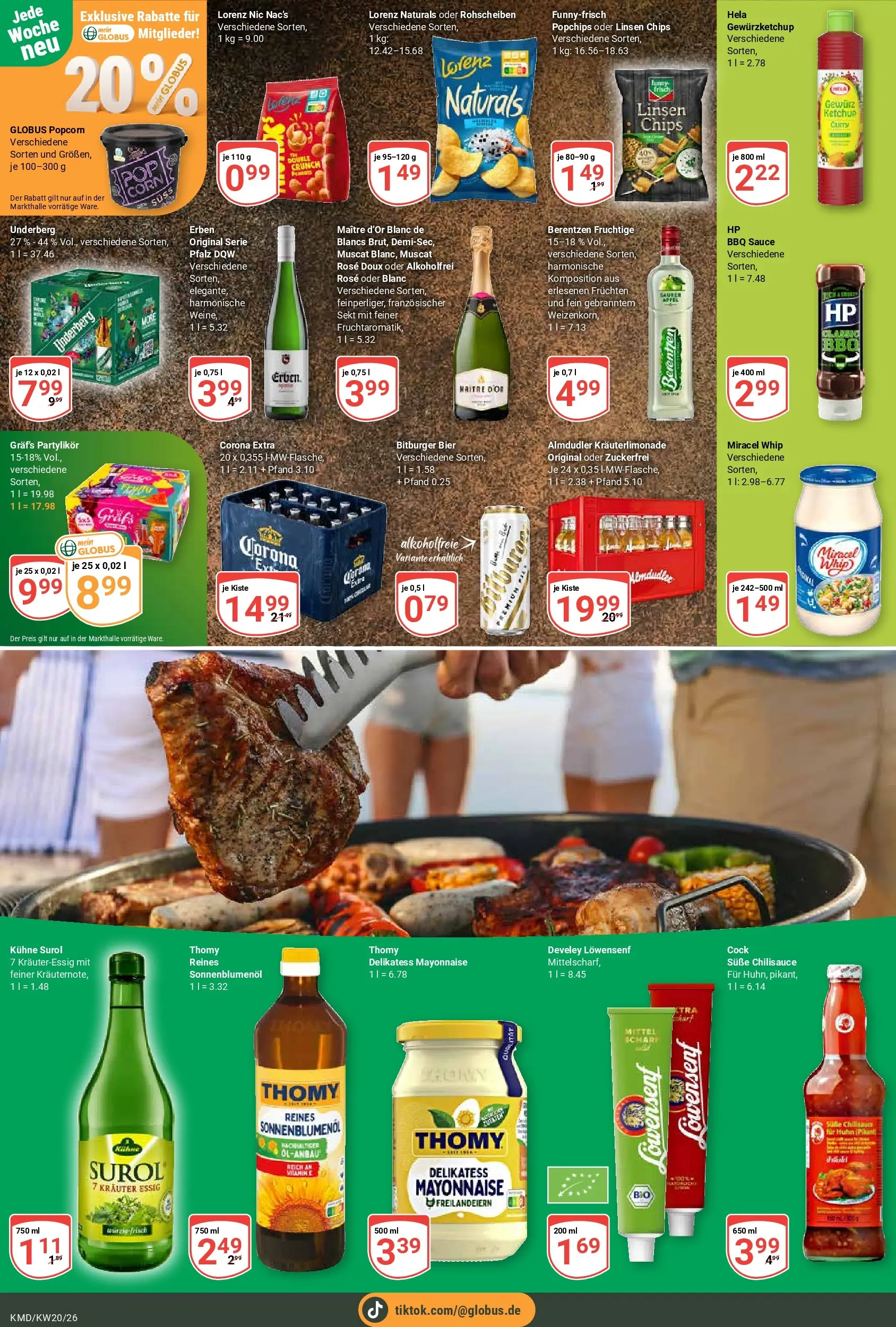 Globus Prospekt Köln	 (ab 10.05.2026) » Angebote online | Seite: 3 | Produkte: Essig, Sekt, Mayonnaise, Chips