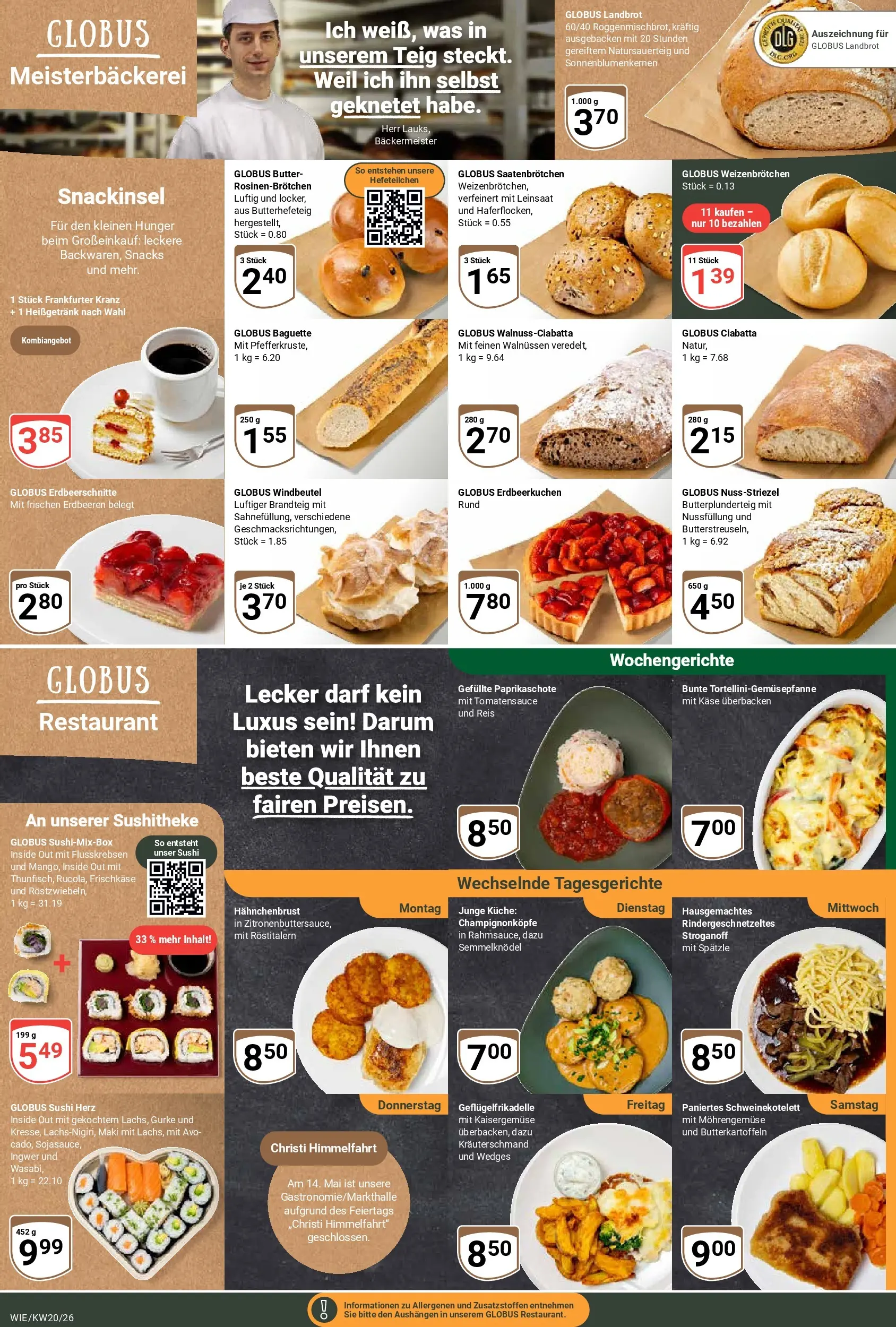 Globus Prospekt Waghäusel	 (ab 10.05.2026) » Angebote online | Seite: 10 | Produkte: Käse, Küche, Erdbeeren, Hahnchenbrust