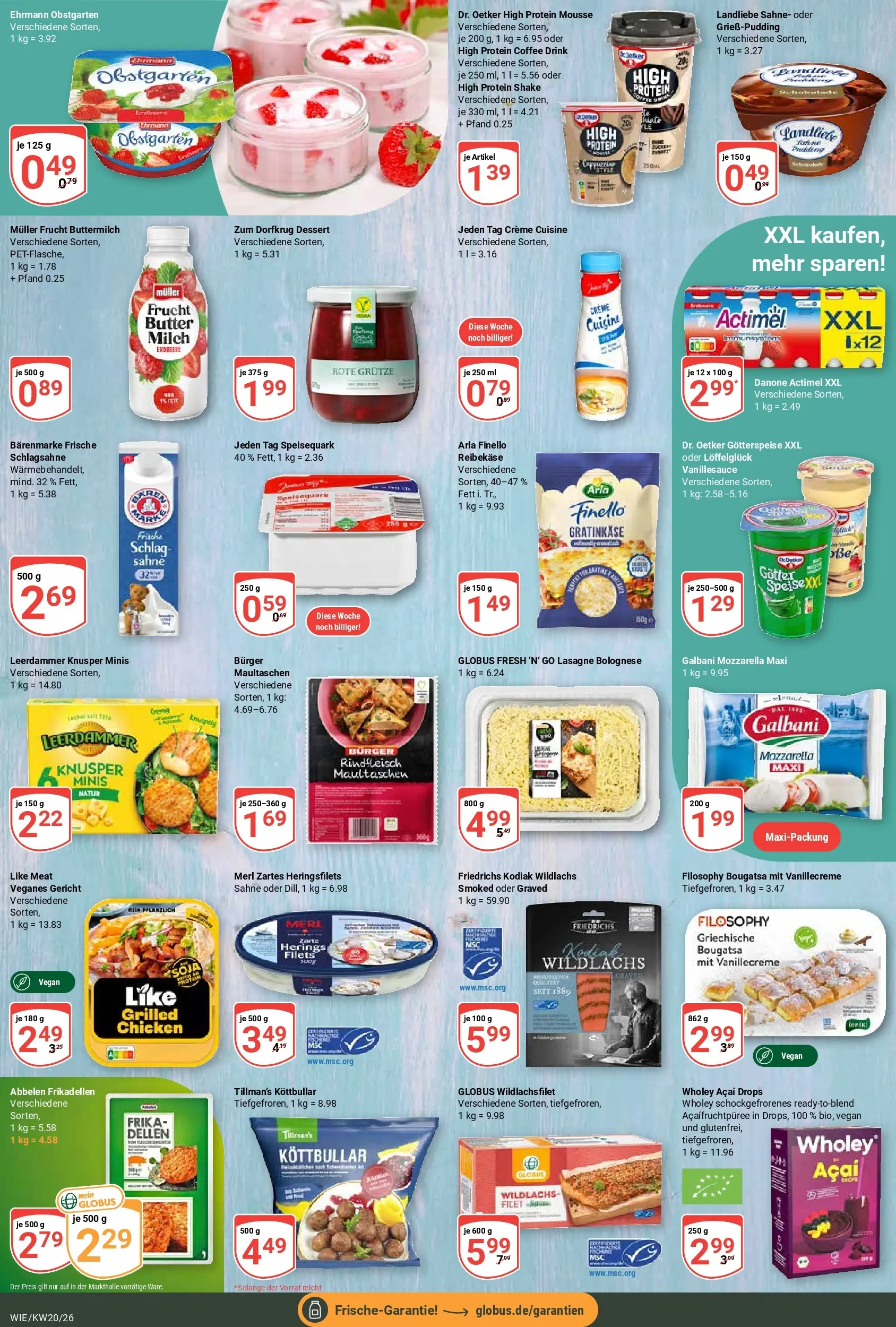 Globus Prospekt Waghäusel	 (ab 10.05.2026) » Angebote online | Seite: 13 | Produkte: Milch, Burger, Like meat, Speisequark