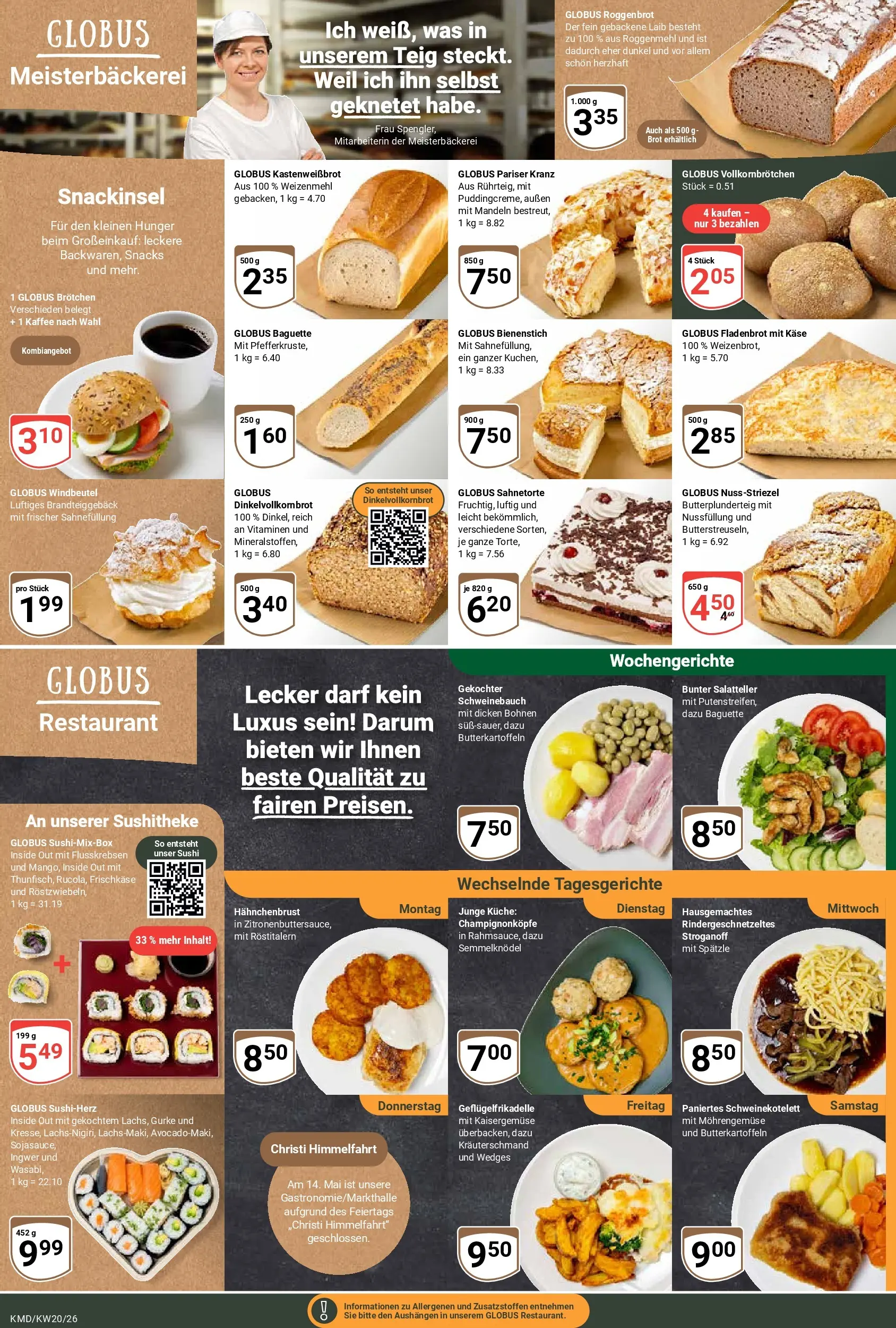 Globus Prospekt Köln	 (ab 10.05.2026) » Angebote online | Seite: 9 | Produkte: Kaffee, Küche, Baguette, Frischkase