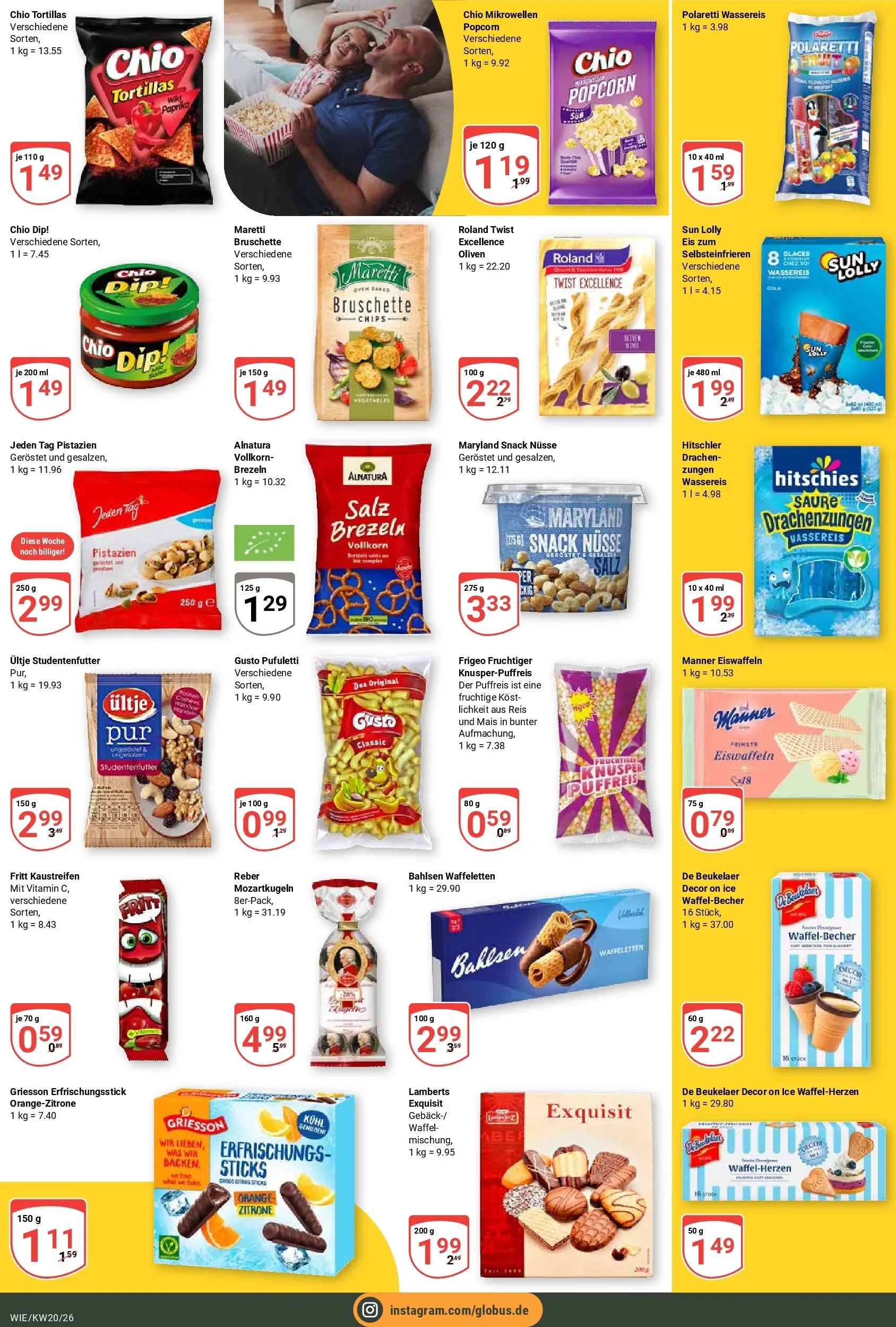 Globus Prospekt Waghäusel	 (ab 10.05.2026) » Angebote online | Seite: 18 | Produkte: Zitrone, Reis, Nüsse, Eis