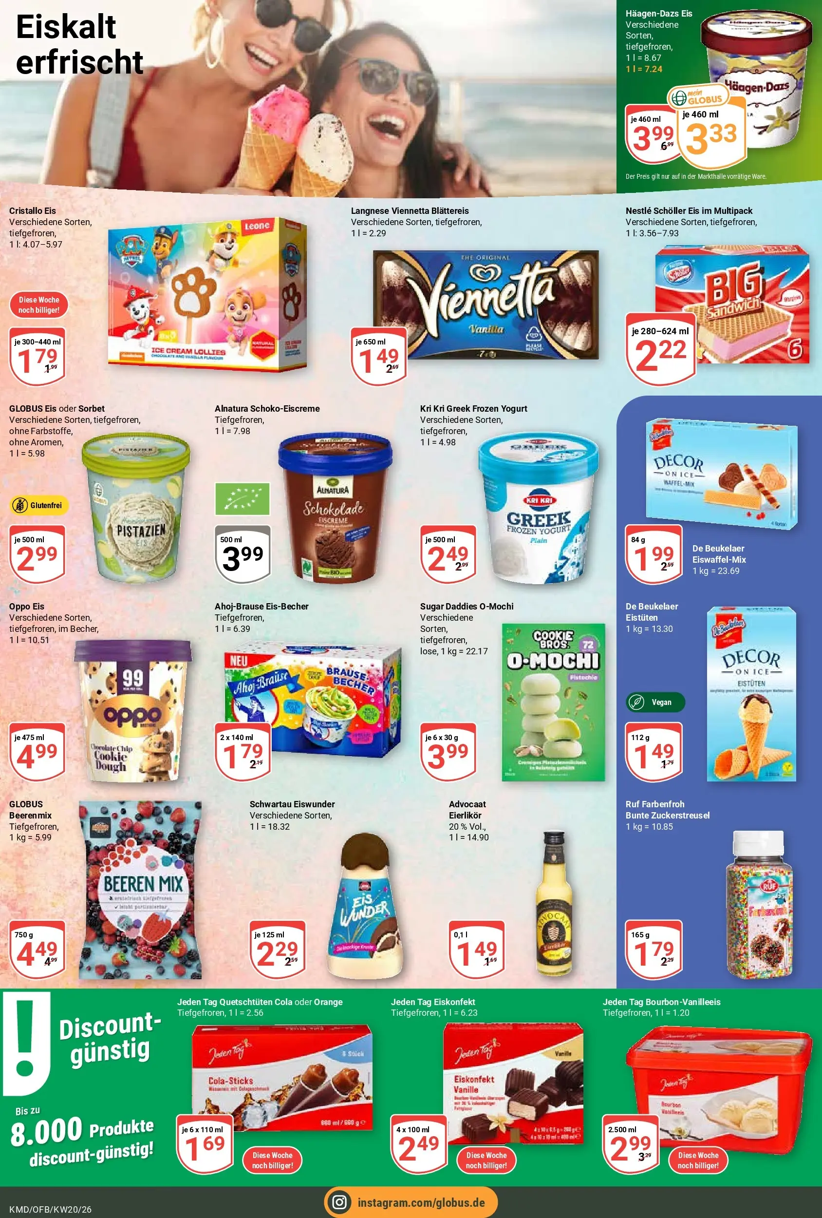 Globus Prospekt Köln	 (ab 10.05.2026) » Angebote online | Seite: 13 | Produkte: Langnese, Cola, Eiscreme, Eis