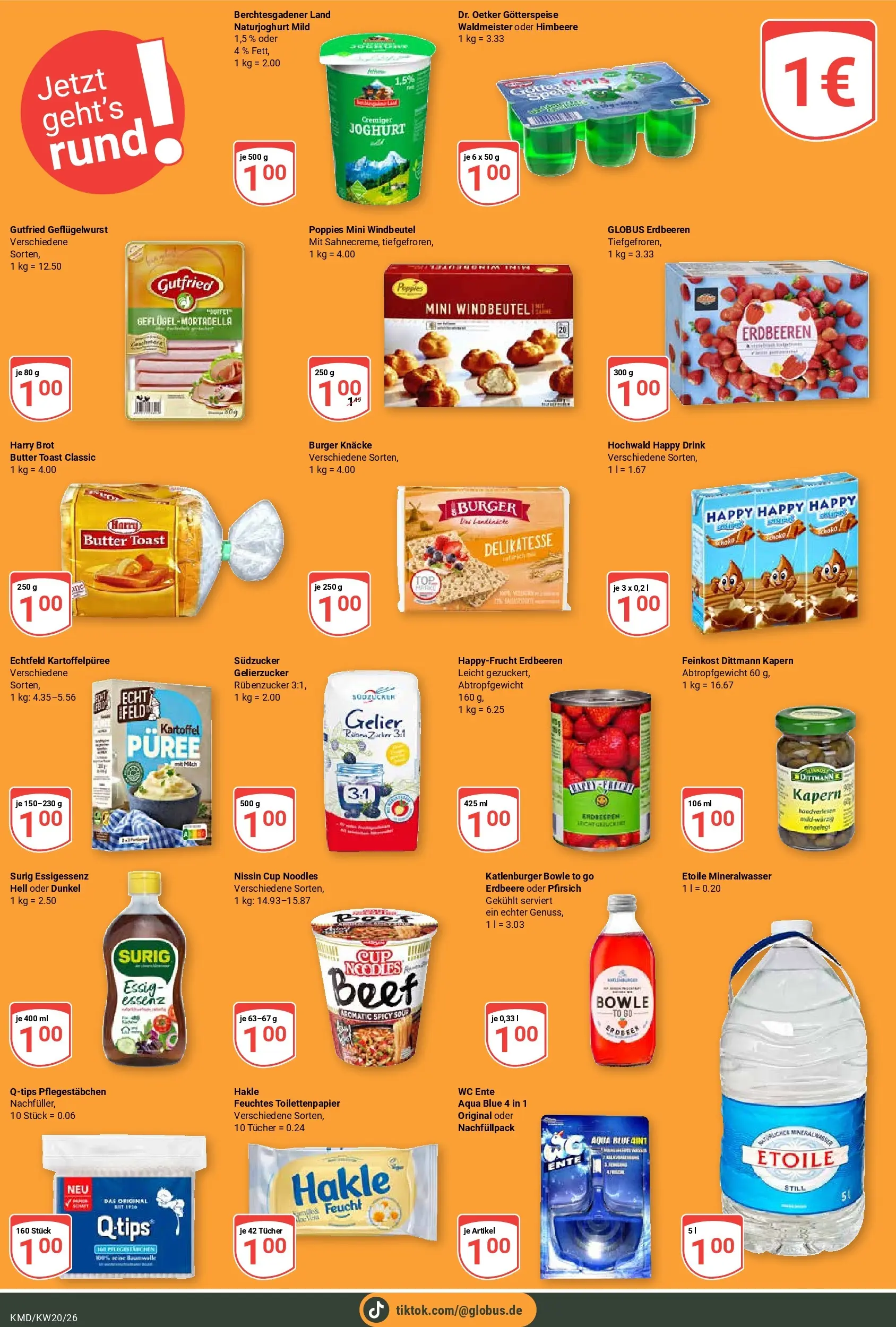 Globus Prospekt Köln	 (ab 10.05.2026) » Angebote online | Seite: 18 | Produkte: Butter, Pfirsich, Ente, Toilettenpapier