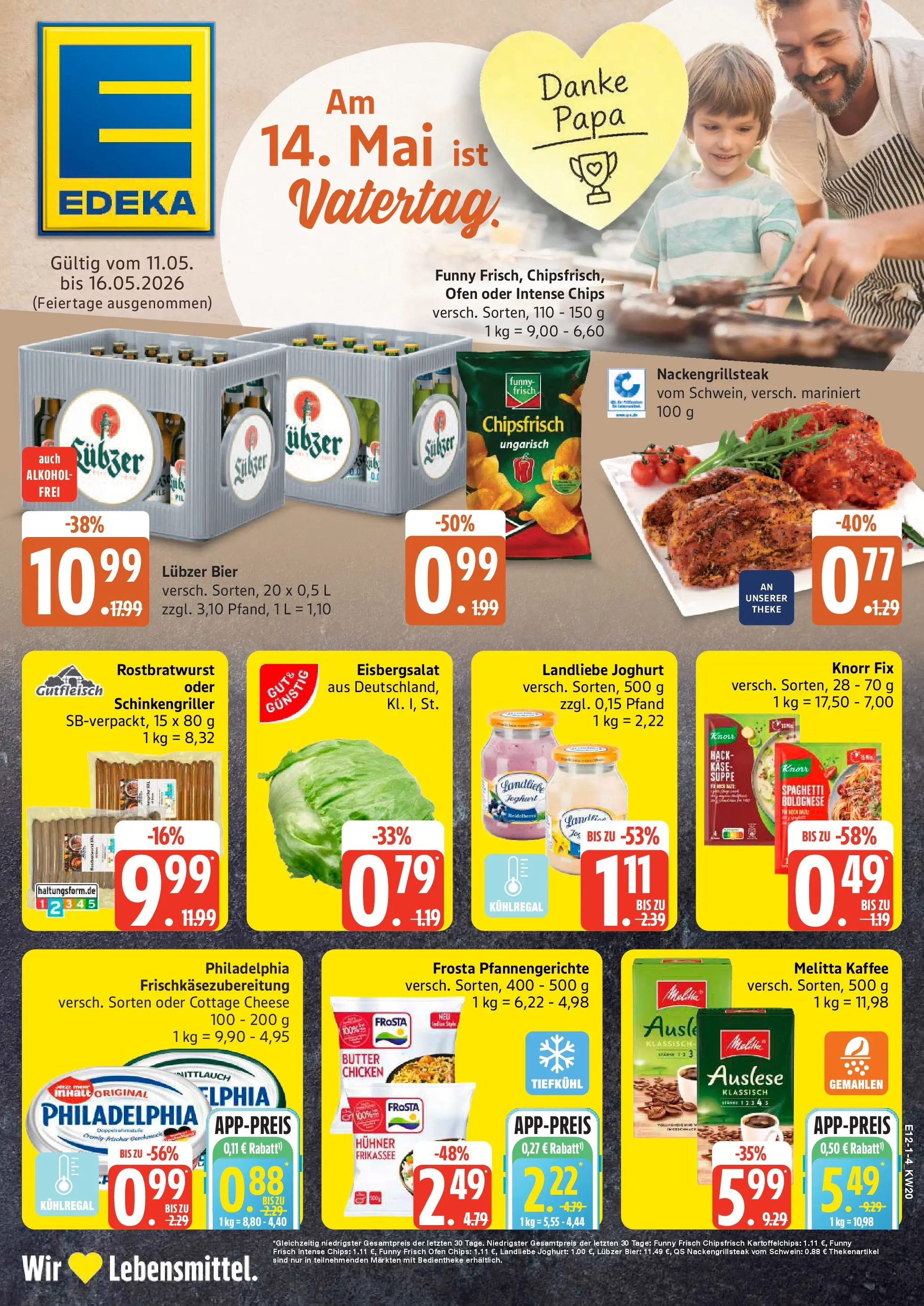 Edeka prospekt Rostock-Gehlsdorf	 (ab 10.05.2026) » Angebote Online | Seite: 1 | Produkte: Melitta kaffee, Butter, Knorr, Steak