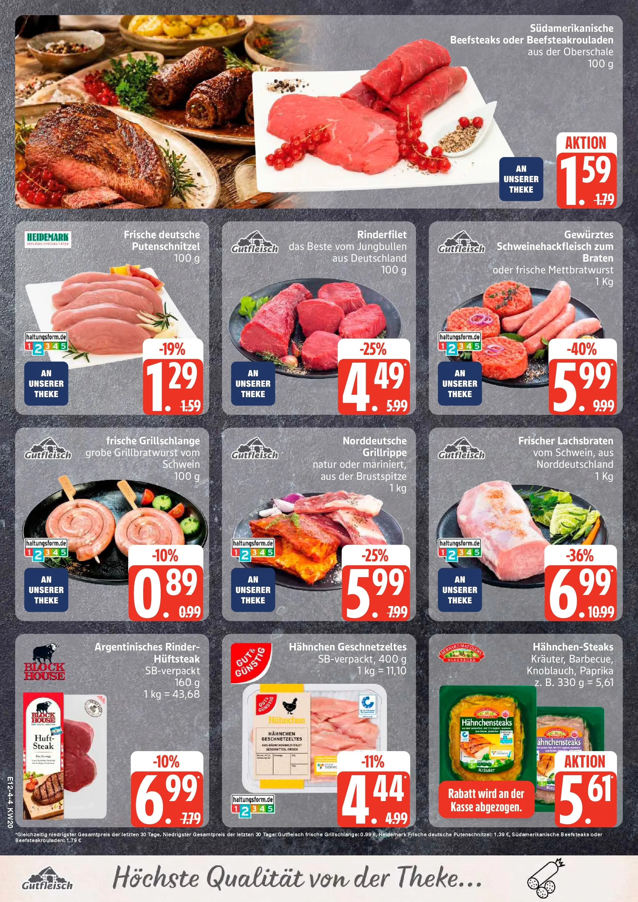 Edeka prospekt Rostock-Gehlsdorf	 (ab 10.05.2026) » Angebote Online | Seite: 4 | Produkte: Hahnchen, Theke, Paprika, Steak