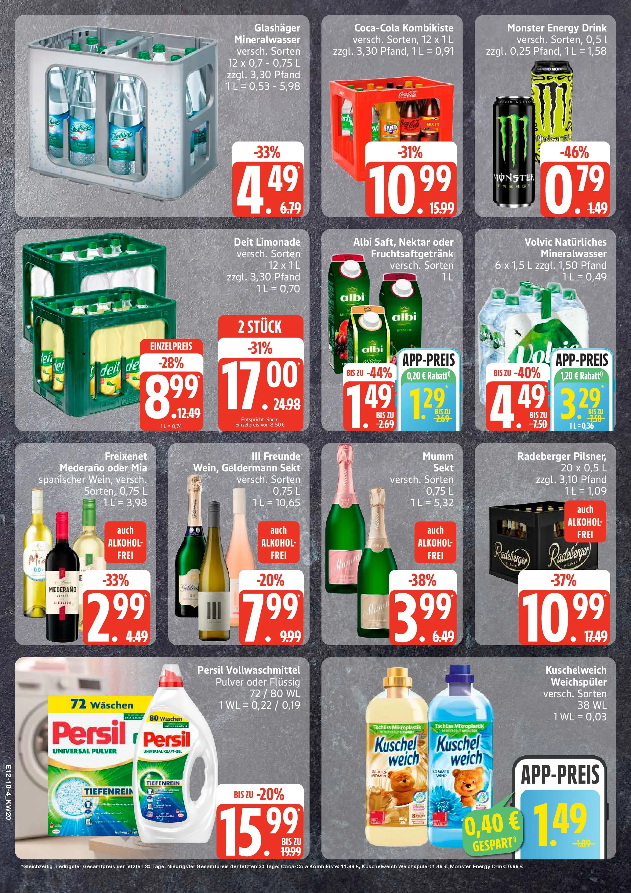 Edeka prospekt Rostock-Gehlsdorf	 (ab 10.05.2026) » Angebote Online | Seite: 10 | Produkte: Freixenet mederano, Monster, Volvic, Radeberger pilsner