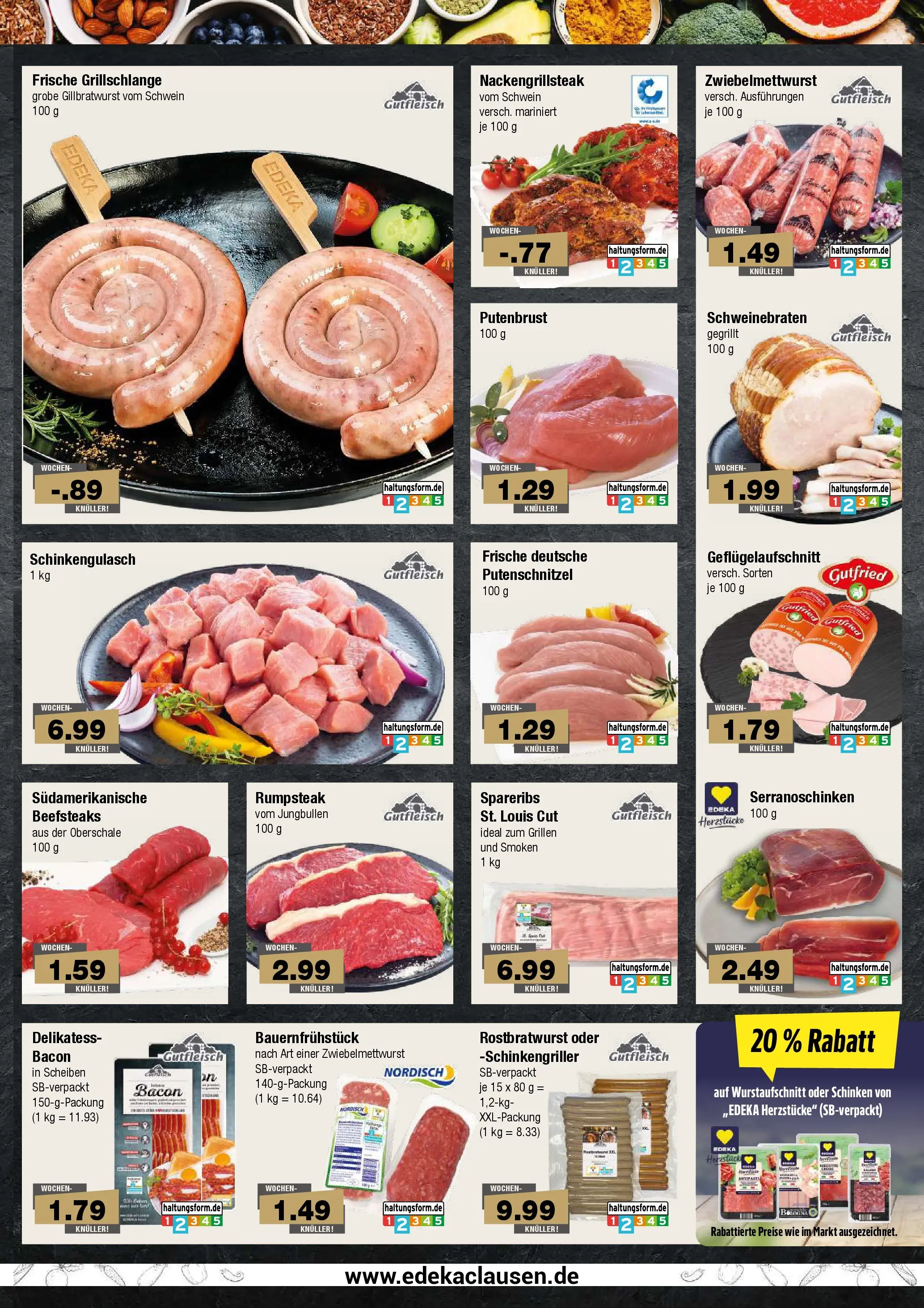Edeka prospekt Hamburg	 (ab 10.05.2026) » Angebote Online | Seite: 3 | Produkte: Rumpsteak, Putenschnitzel, Schinken, Steak