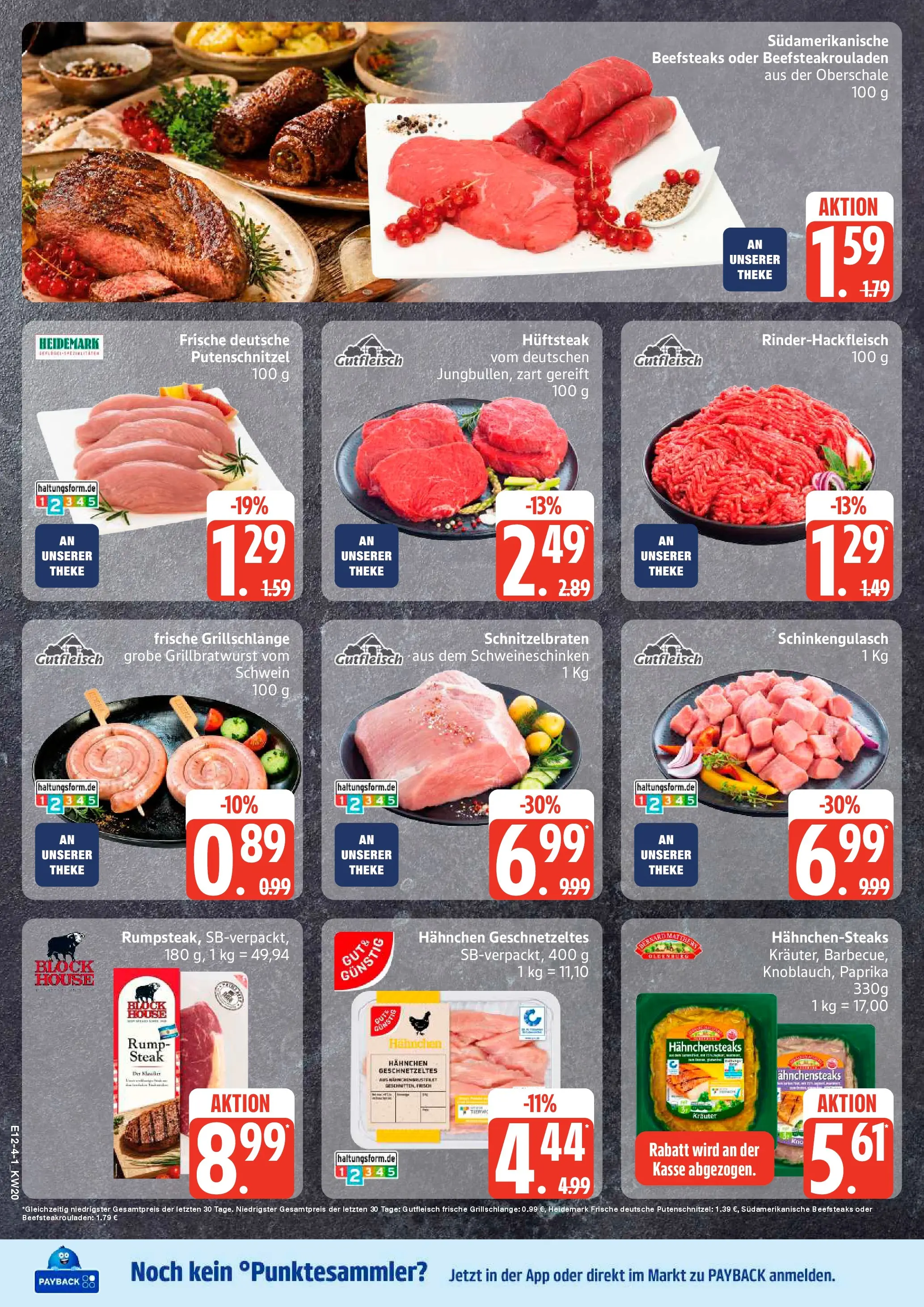 Edeka prospekt Hamburg	 (ab 10.05.2026) » Angebote Online | Seite: 4 | Produkte: Hahnchen, Theke, Putenschnitzel, Steak