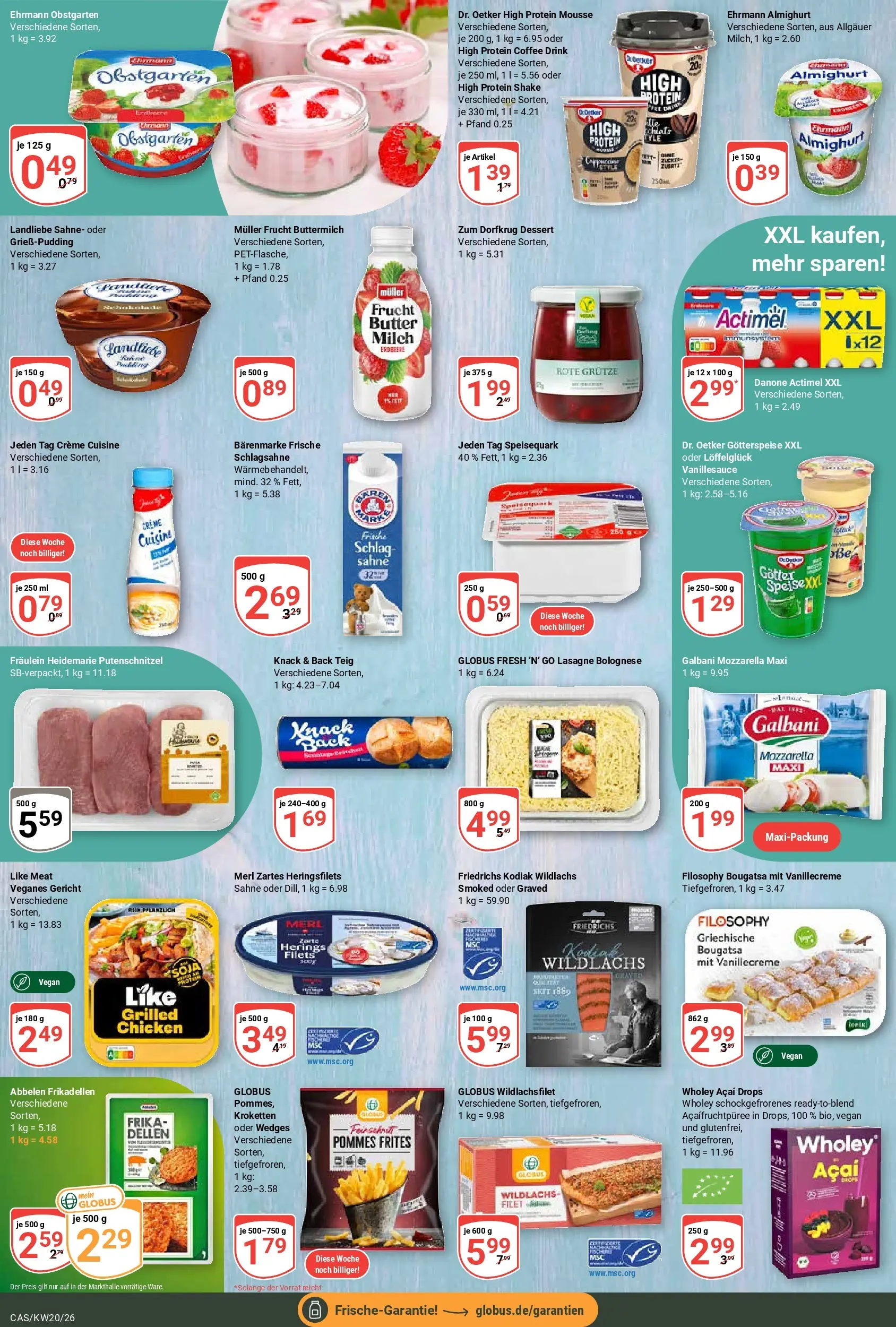 Globus Prospekt Castrop-Rauxel	 (ab 10.05.2026) » Angebote online | Seite: 8 | Produkte: Actimel, Butter, Pommes, Speisequark
