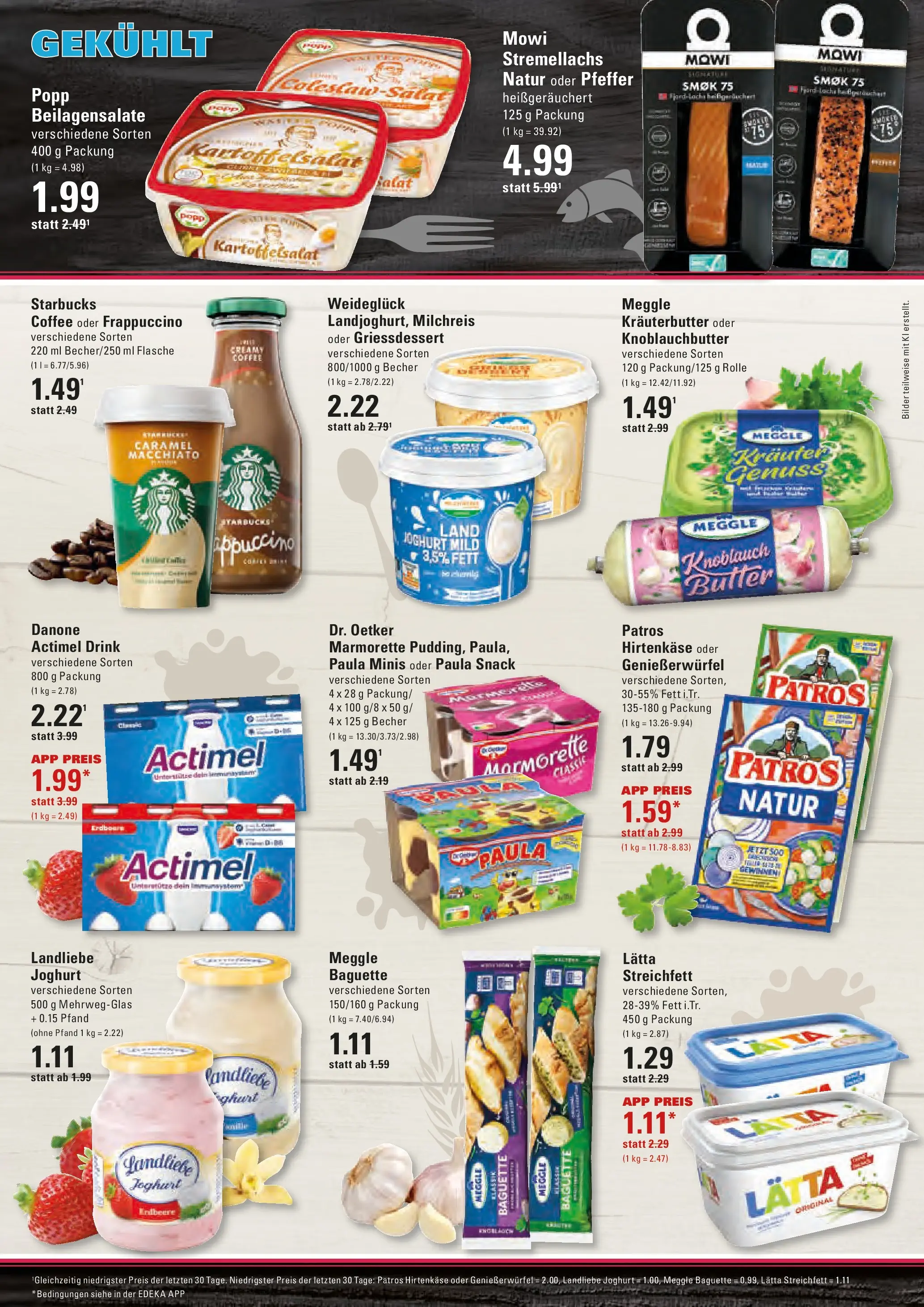 Edeka prospekt Hamburg	 (ab 10.05.2026) » Angebote Online | Seite: 8 | Produkte: Butter, Starbucks, Baguette, Landliebe joghurt