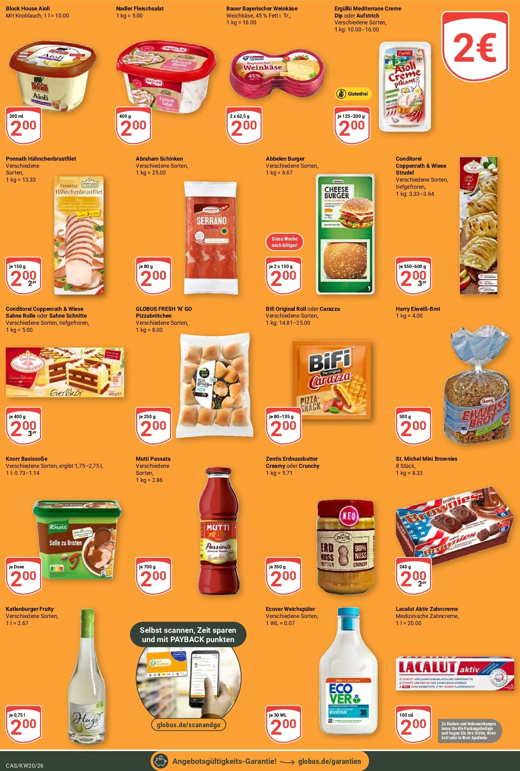 Globus Prospekt Castrop-Rauxel	 (ab 10.05.2026) » Angebote online | Seite: 18 | Produkte: Burger, Weichspüler, Brot, Sahne