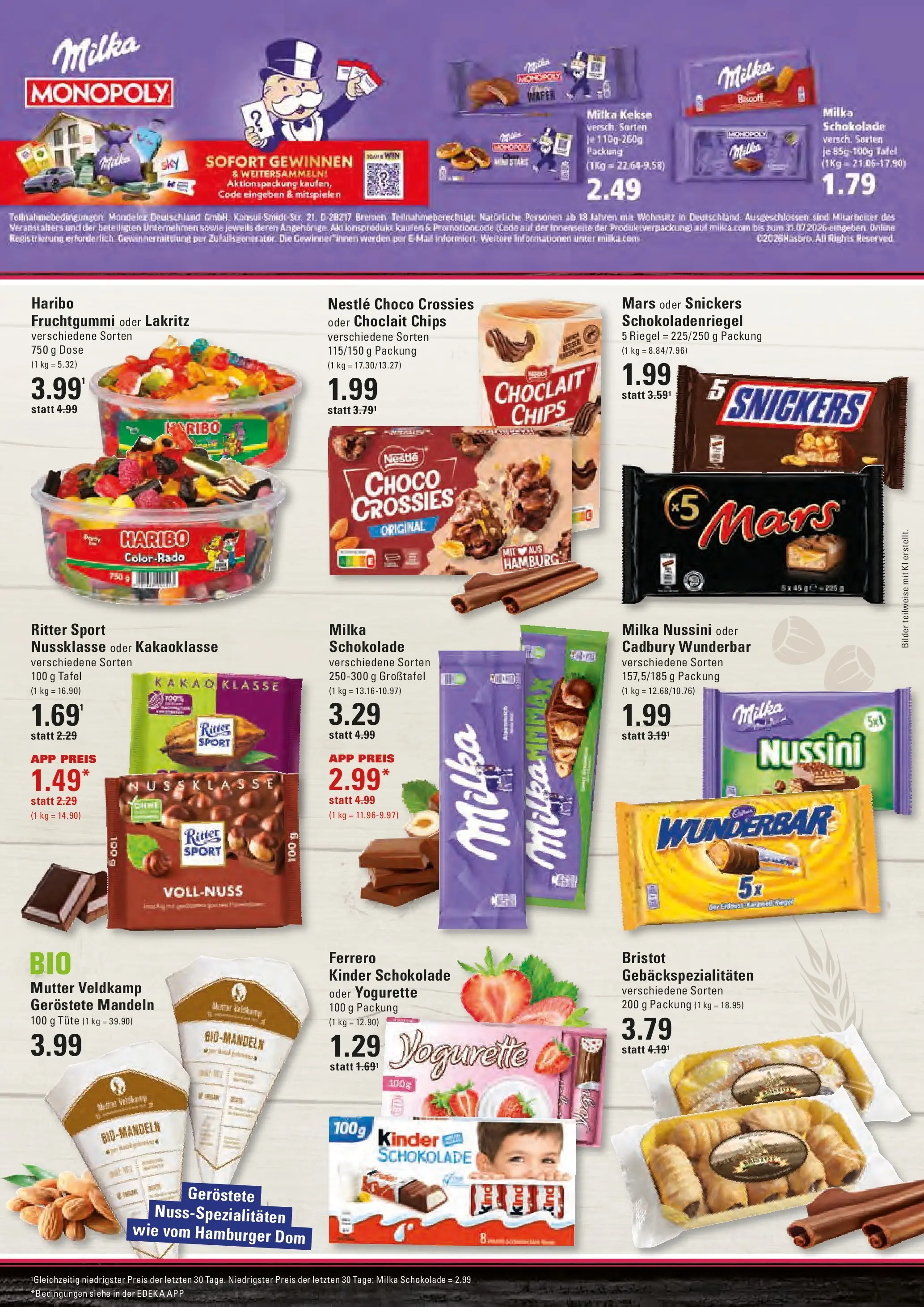 Edeka prospekt Hamburg	 (ab 10.05.2026) » Angebote Online | Seite: 11 | Produkte: Kinder schokolade, Haribo, Ritter sport, Kekse