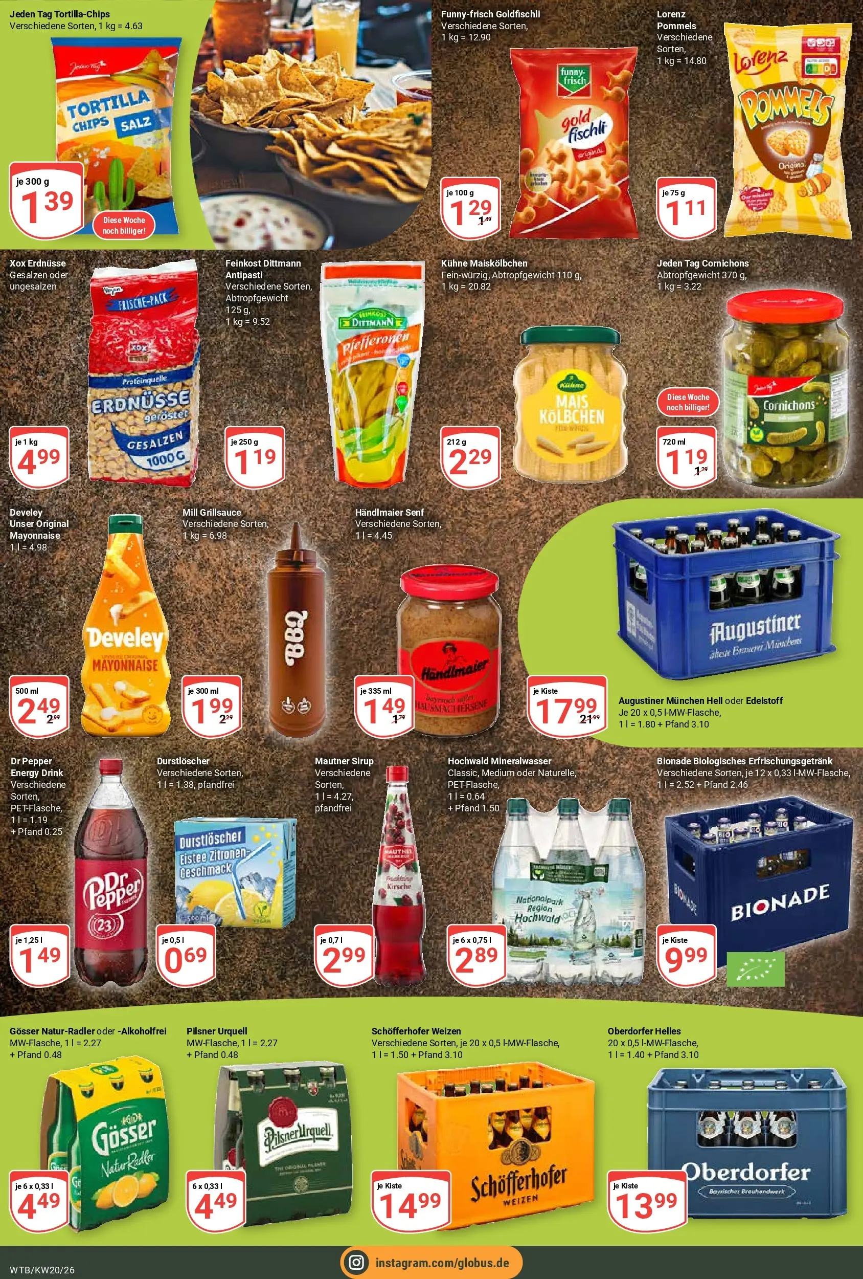 Globus Prospekt Wächtersbach	 (ab 10.05.2026) » Angebote online | Seite: 6 | Produkte: Erdnüsse, Energy, Sirup, Chips