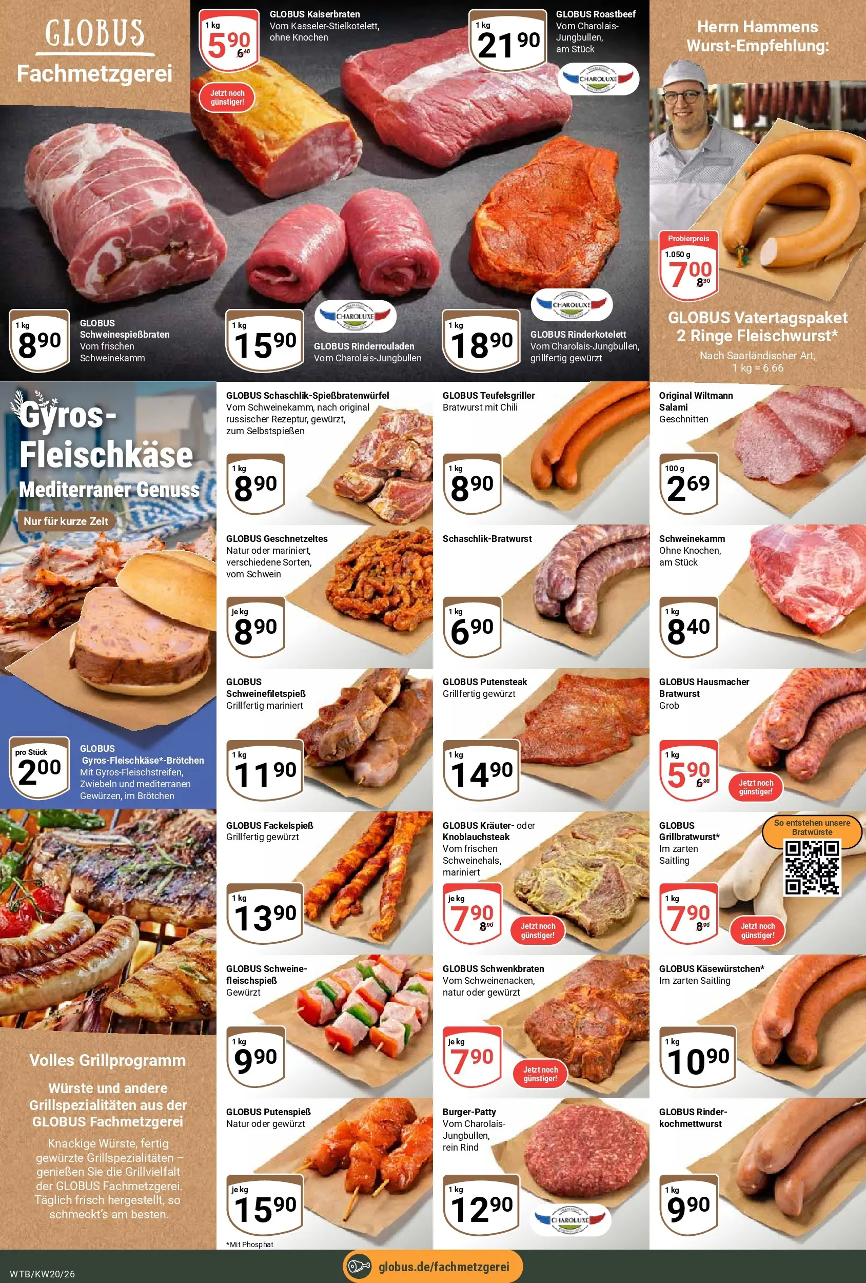 Globus Prospekt Wächtersbach	 (ab 10.05.2026) » Angebote online | Seite: 10 | Produkte: Roastbeef, Gyros, Zwiebeln, Salami