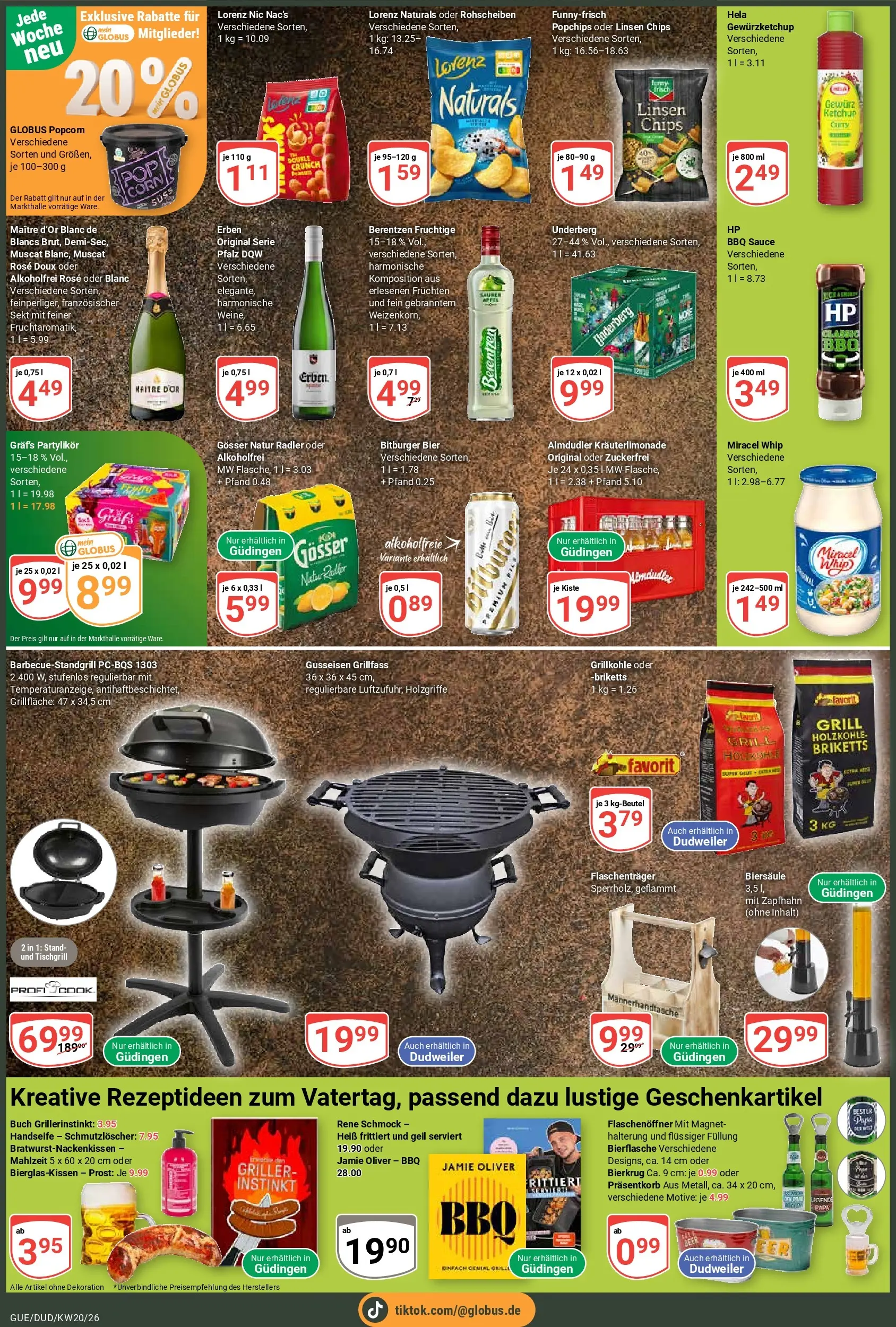 Globus Prospekt Saarbrücken-Güdingen	 (ab 10.05.2026) » Angebote online | Seite: 4 | Produkte: Grill, Miracel whip, Chips, Berentzen