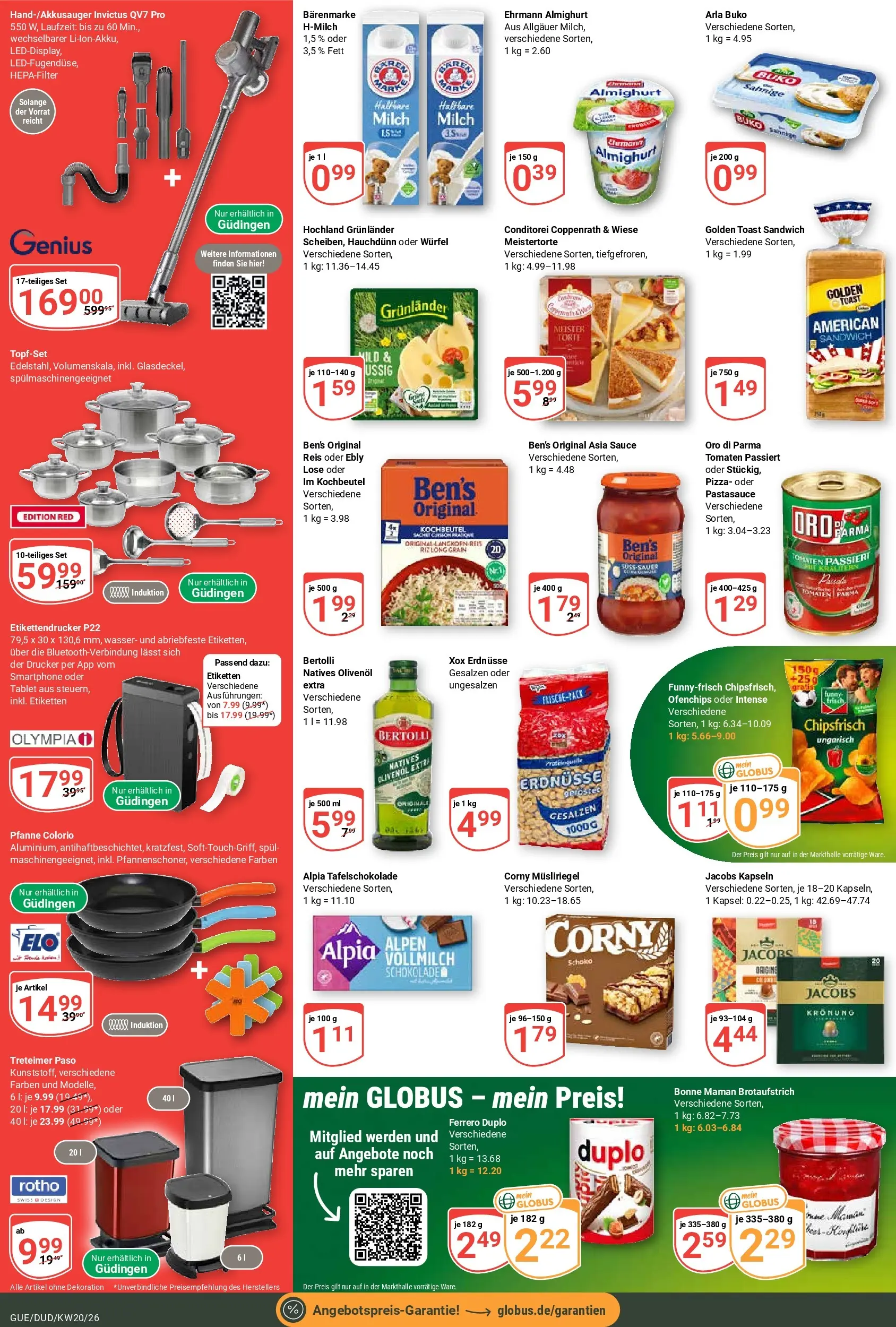 Globus Prospekt Saarbrücken-Güdingen	 (ab 10.05.2026) » Angebote online | Seite: 7 | Produkte: Erdnüsse, Ehrmann almighurt, Toast, Arla buko