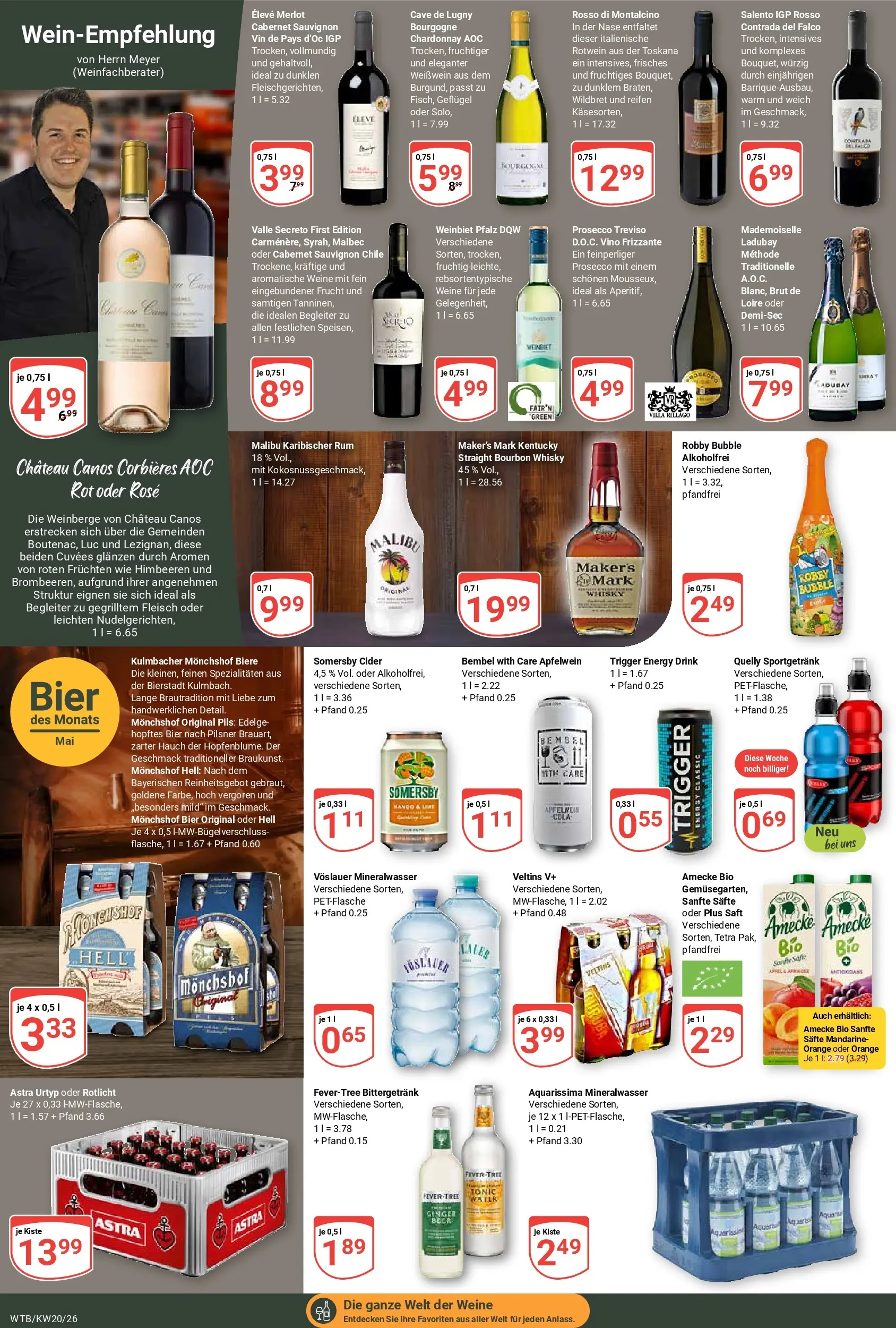 Globus Prospekt Wächtersbach	 (ab 10.05.2026) » Angebote online | Seite: 20 | Produkte: Himbeeren, Rum, Pils, Saft