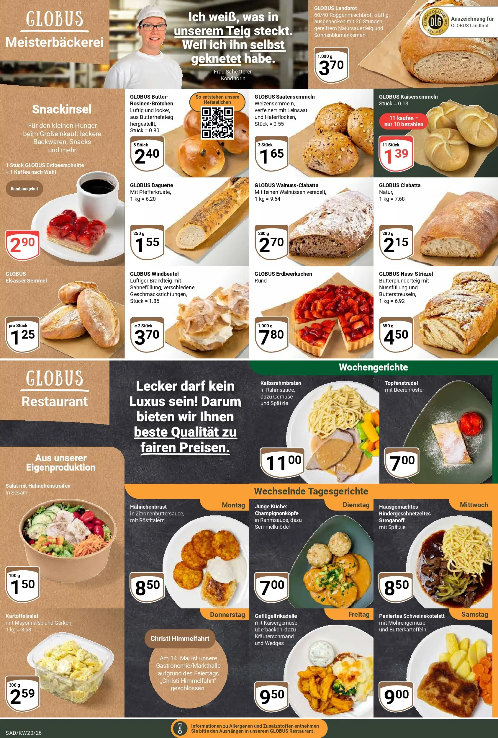 Globus Prospekt Schwandorf	 (ab 10.05.2026) » Angebote online | Seite: 5 | Produkte: Butter, Kaffee, Mayonnaise, Hahnchenbrust