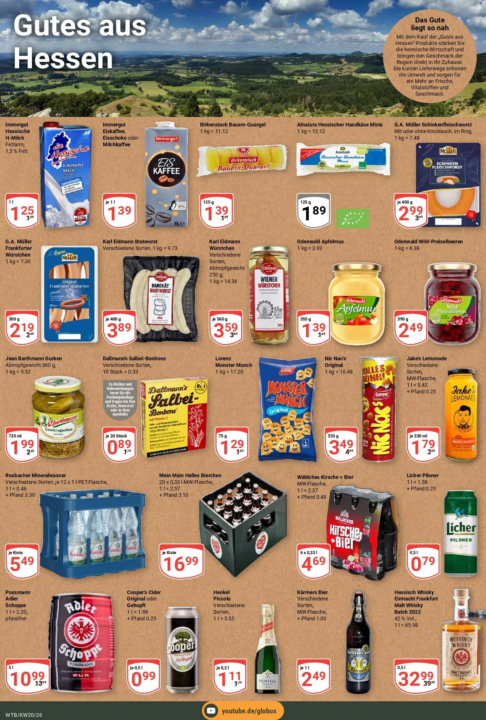 Globus Prospekt Wächtersbach	 (ab 10.05.2026) » Angebote online | Seite: 21 | Produkte: Whisky, Bier, Bratwurst, Gurken