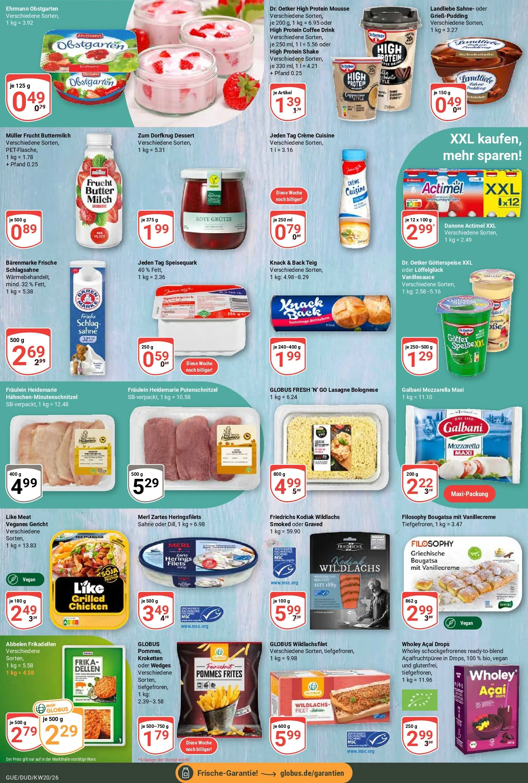 Globus Prospekt Saarbrücken-Güdingen	 (ab 10.05.2026) » Angebote online | Seite: 13 | Produkte: Actimel, Mozzarella, Pommes, Pommes frites