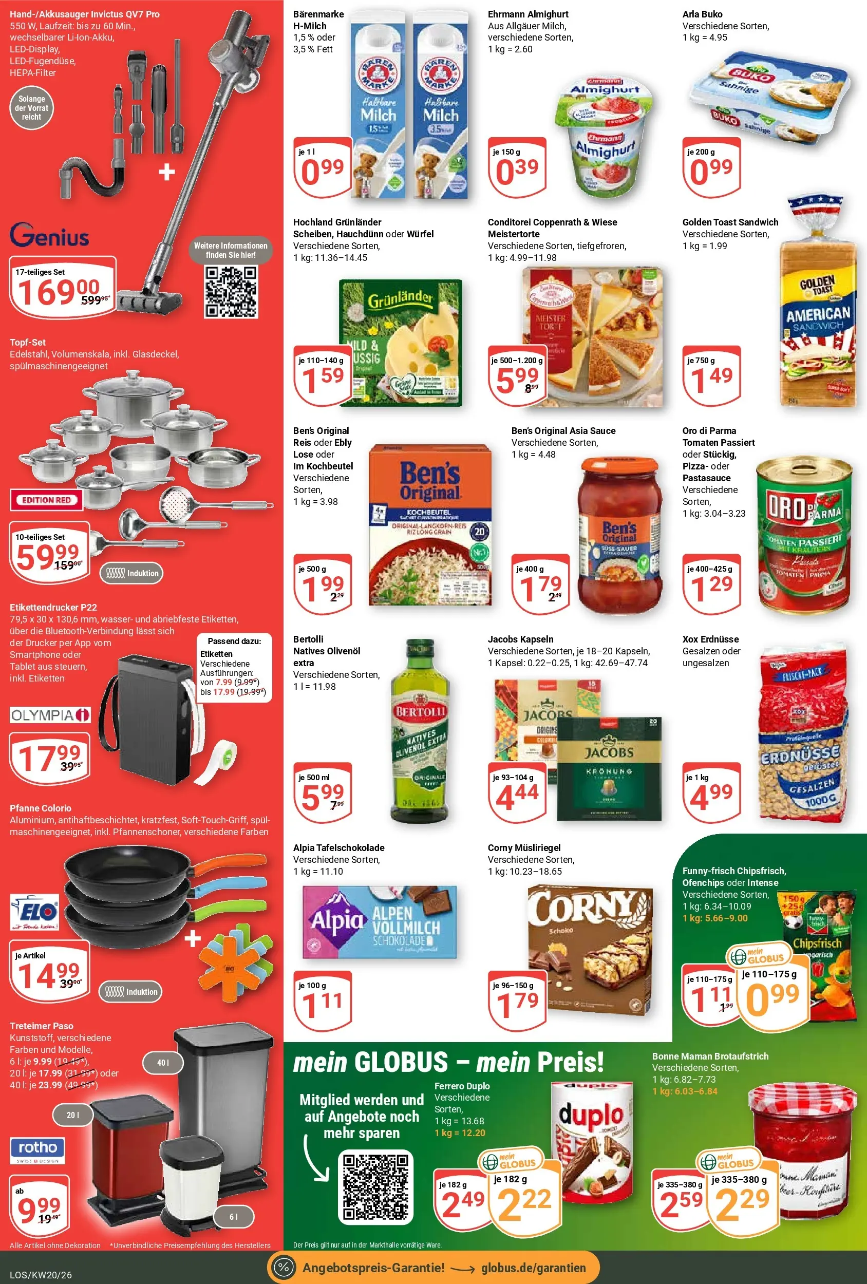 Globus Prospekt Losheim Am See	 (ab 10.05.2026) » Angebote online | Seite: 7 | Produkte: Erdnüsse, Milch, Arla buko, Tablet